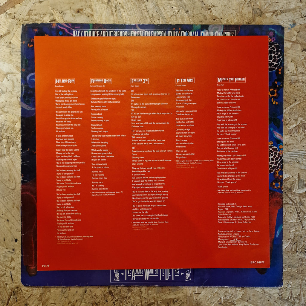 Jack Bruce And Friends – I've Always Wanted To Do This