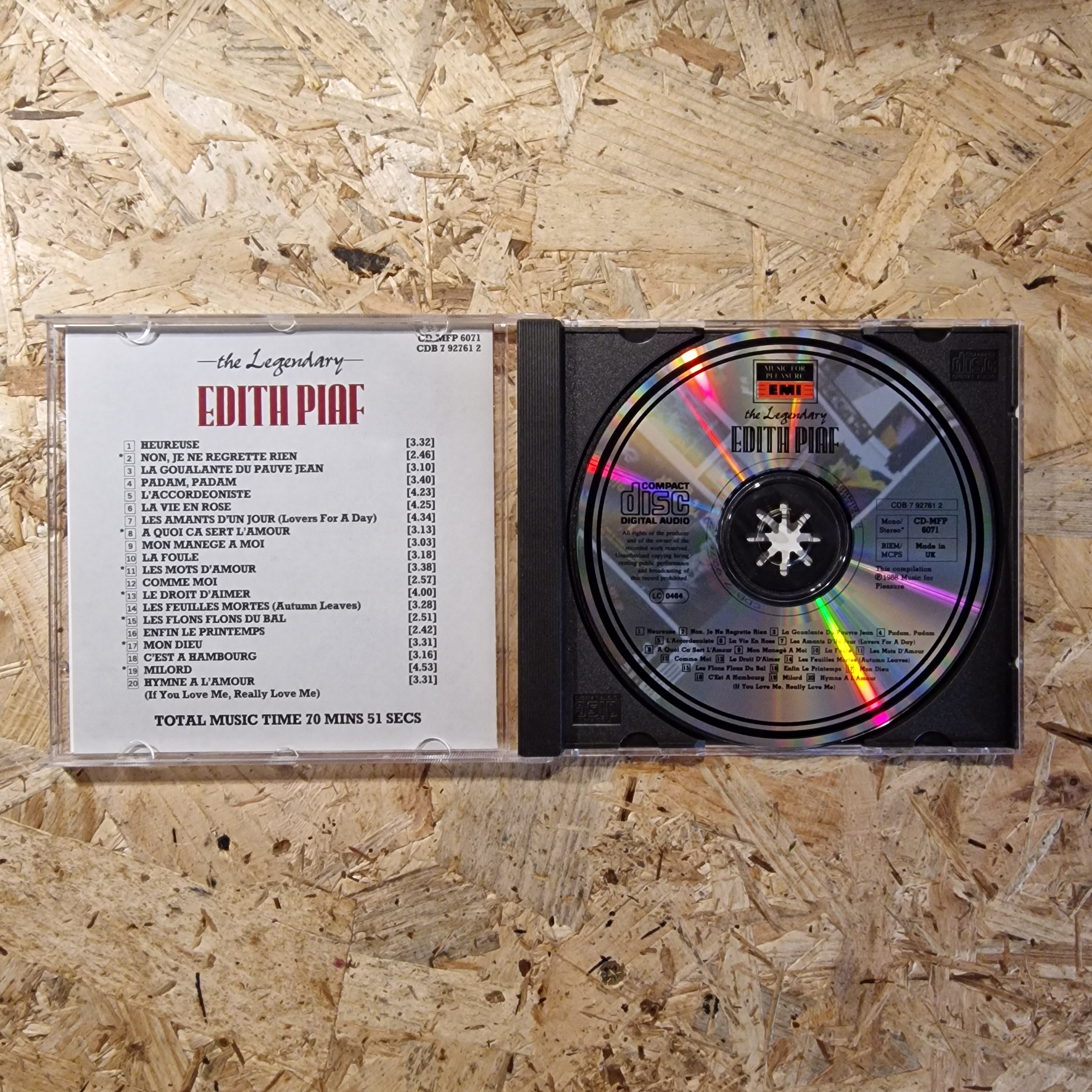 Edith Piaf – The Legendary Edith Piaf