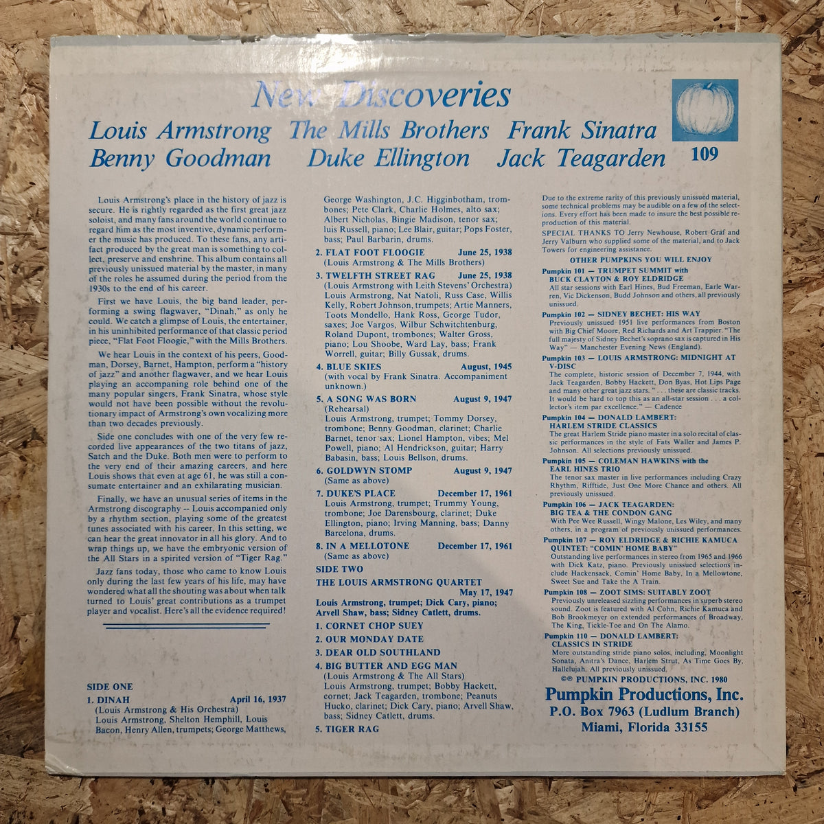 Louis Armstrong – New Discoveries