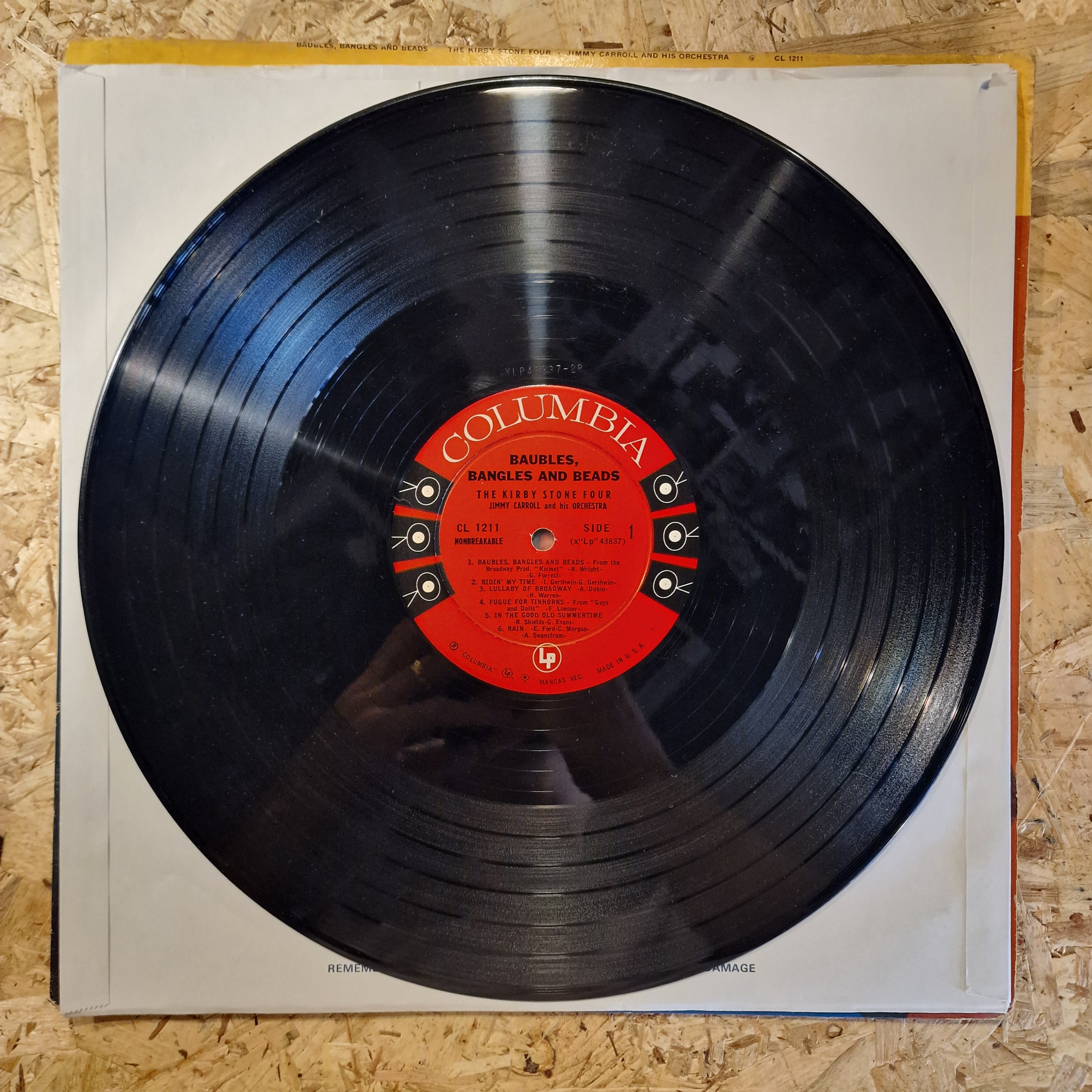 The Kirby Stone Four With Jimmy Carroll And His Orchestra – Baubles, Bangles And Beads