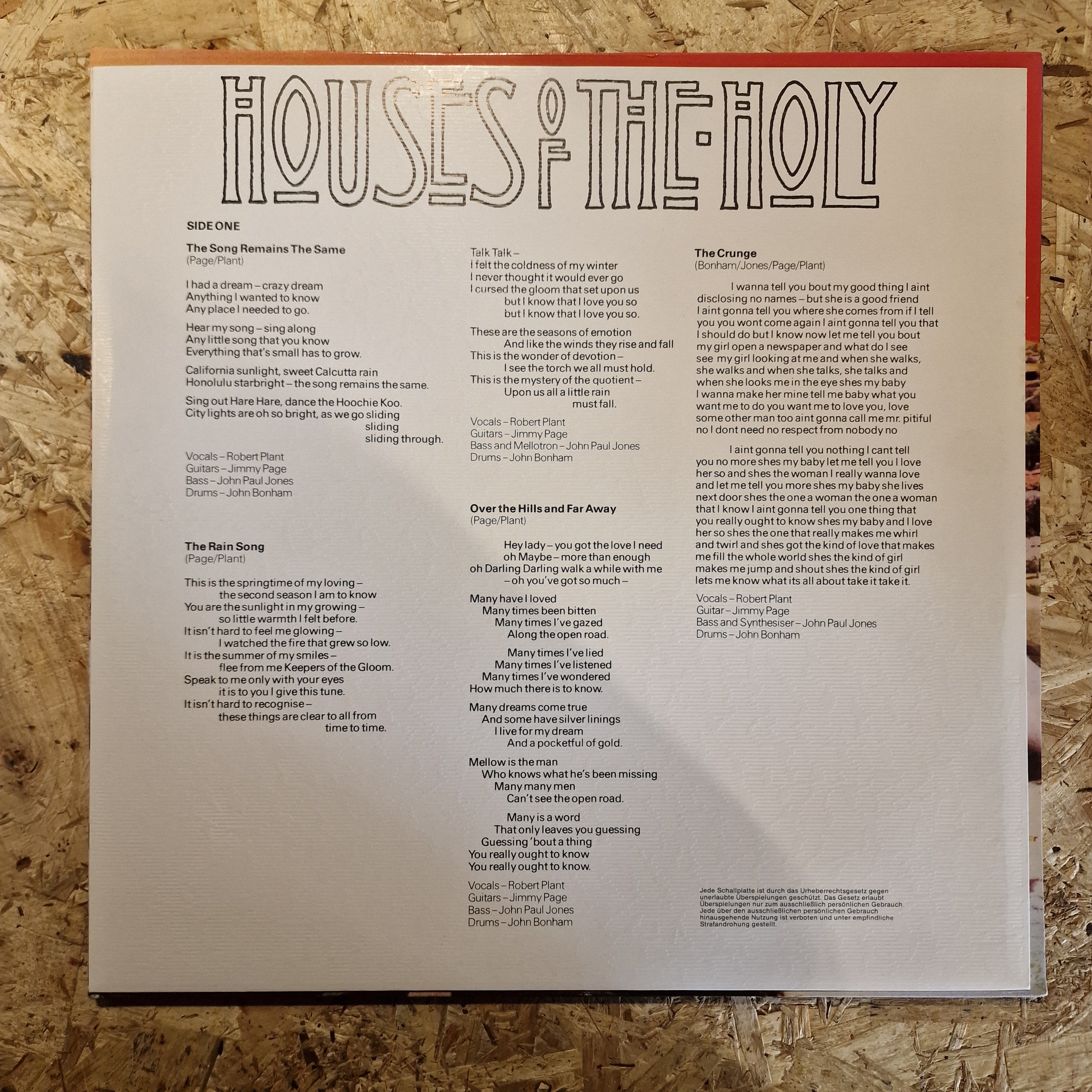 Led Zeppelin – Houses Of The Holy