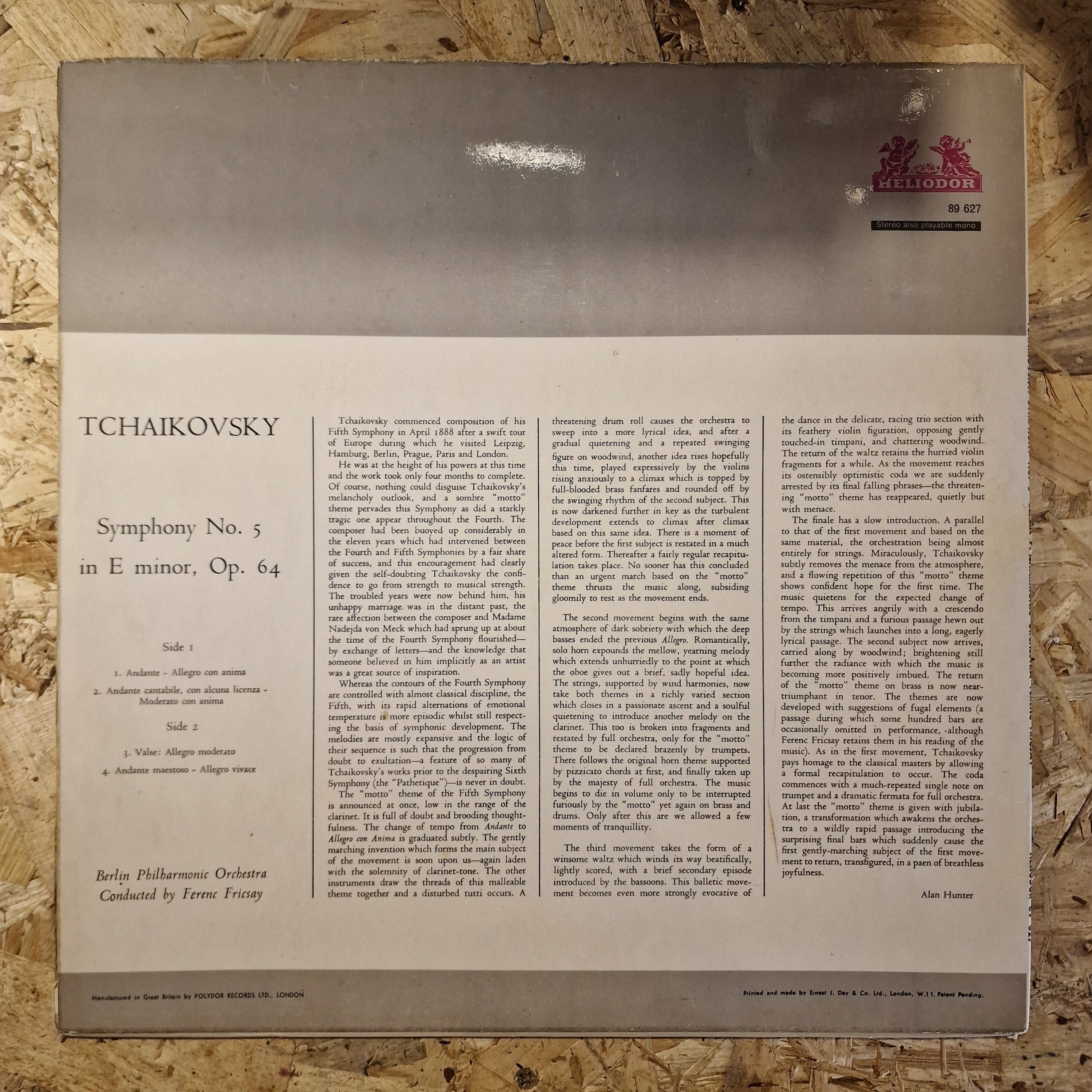 Tchaikovsky • Berlin Philharmonic Orchestra • Ferenc Fricsay – Symphony No. 5 E Minor Op. 64