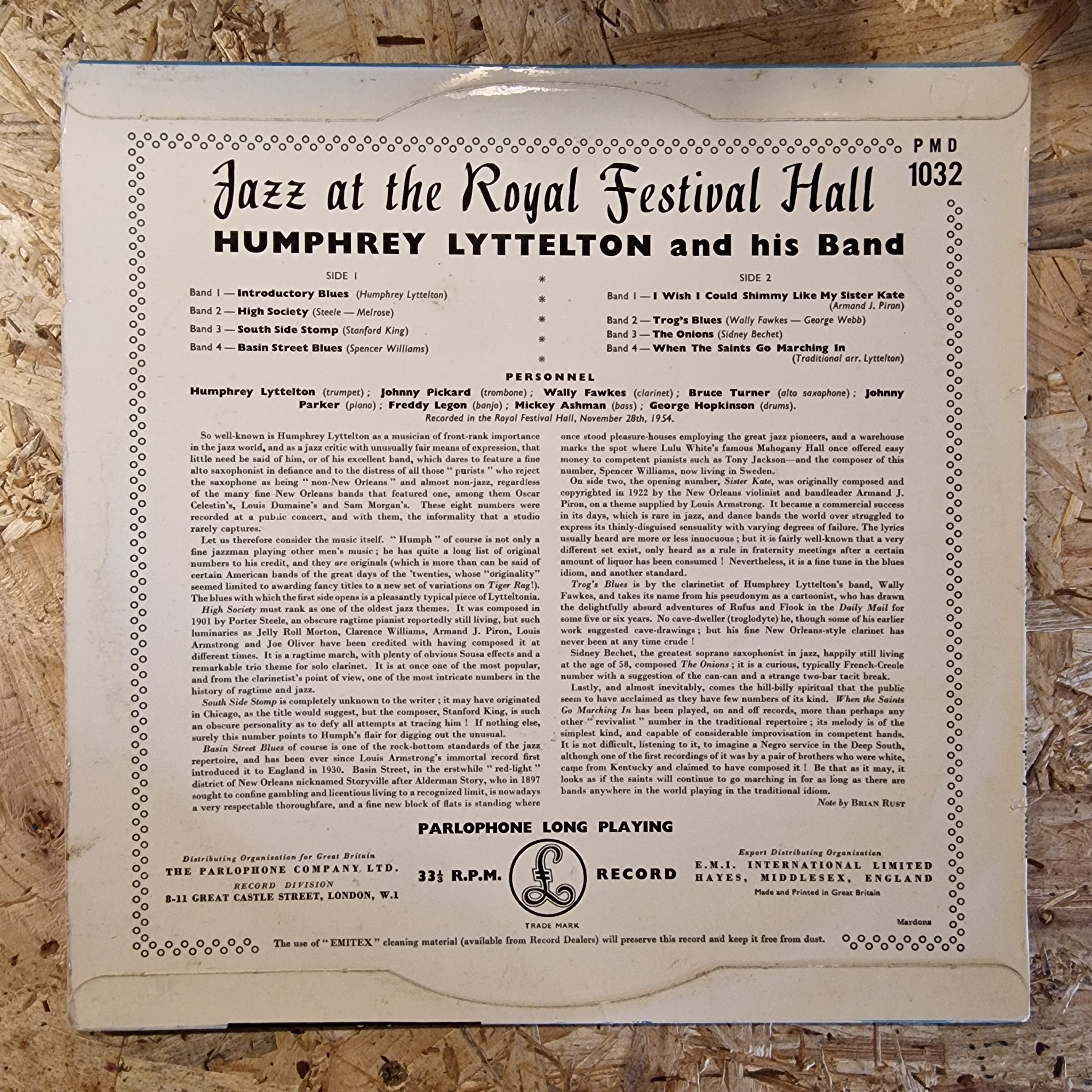Humphrey Lyttelton And His Band – Jazz At The Royal Festival Hall