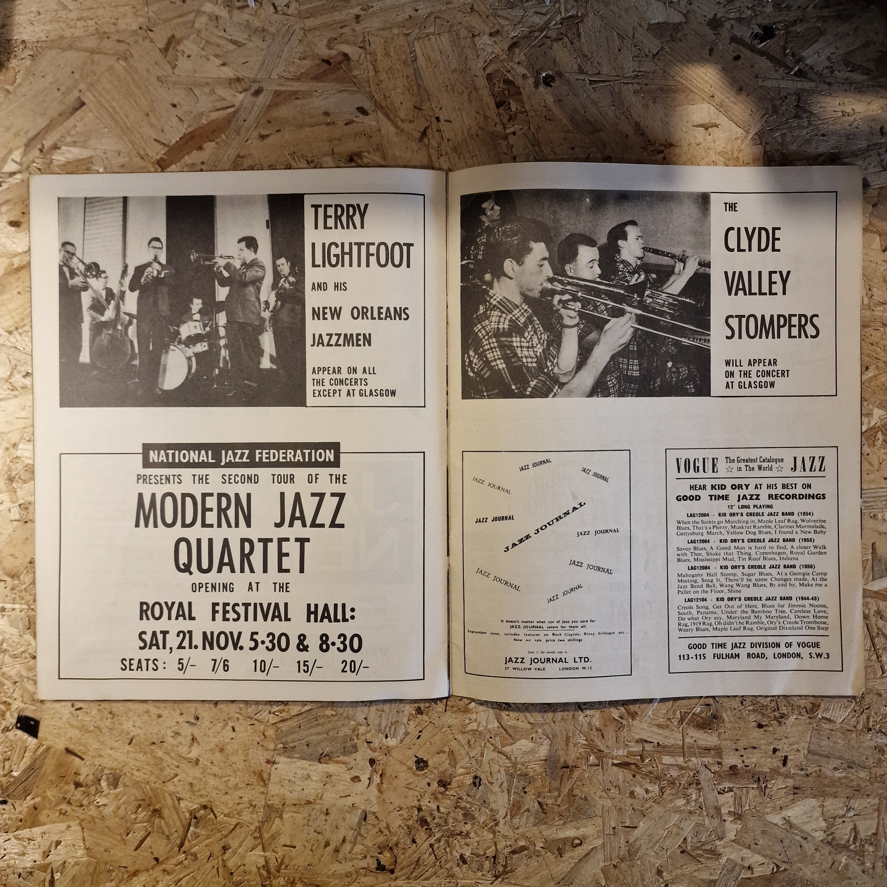 Kid Ory & His Creole Jazz Band - Souvenir Programme (c.1950s)