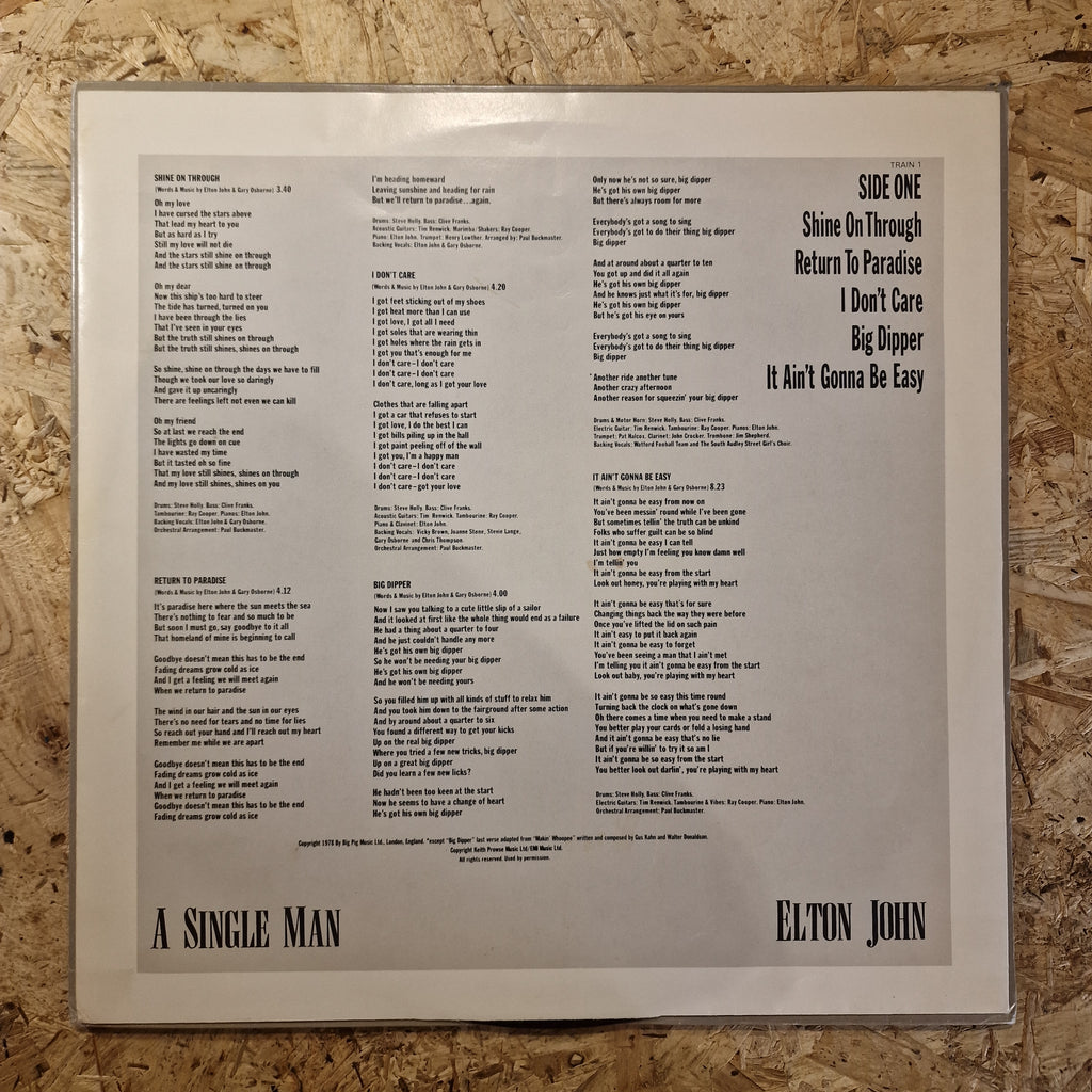 Elton John – A Single Man