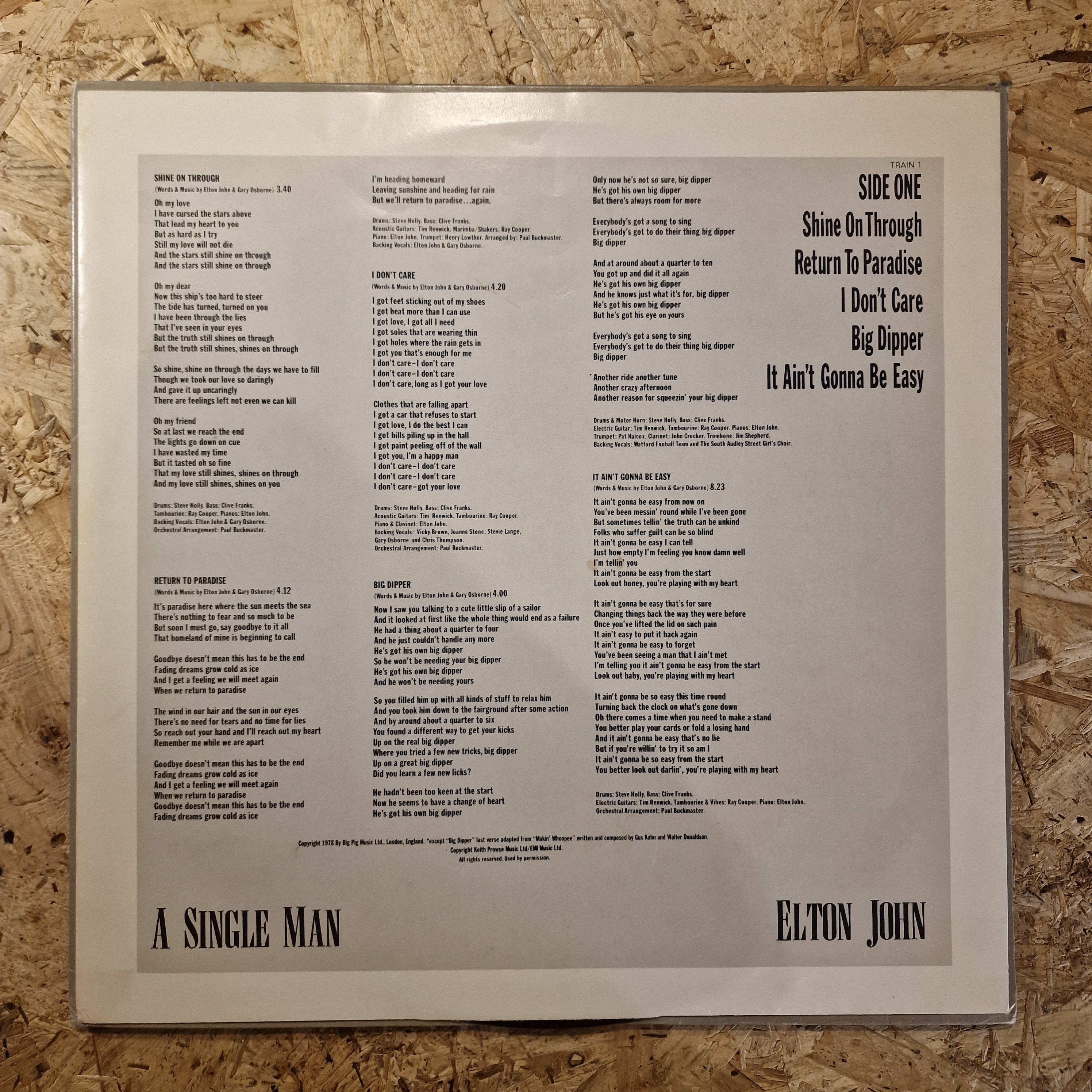 Elton John – A Single Man