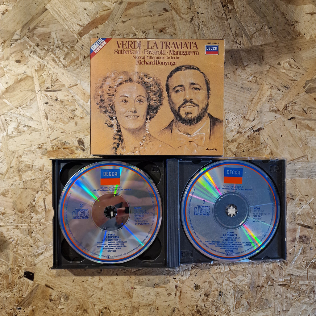 Verdi, Sutherland, Pavarotti, Manuguerra, National Philharmonic Orchestra, Richard Bonynge – La Traviata