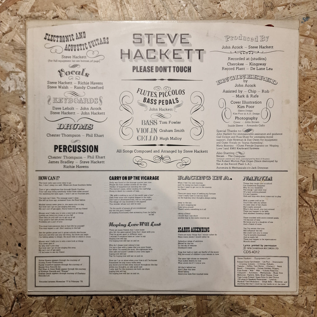 Steve Hackett – Please Don't Touch!