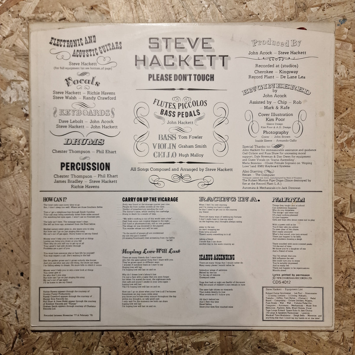Steve Hackett – Please Don't Touch!