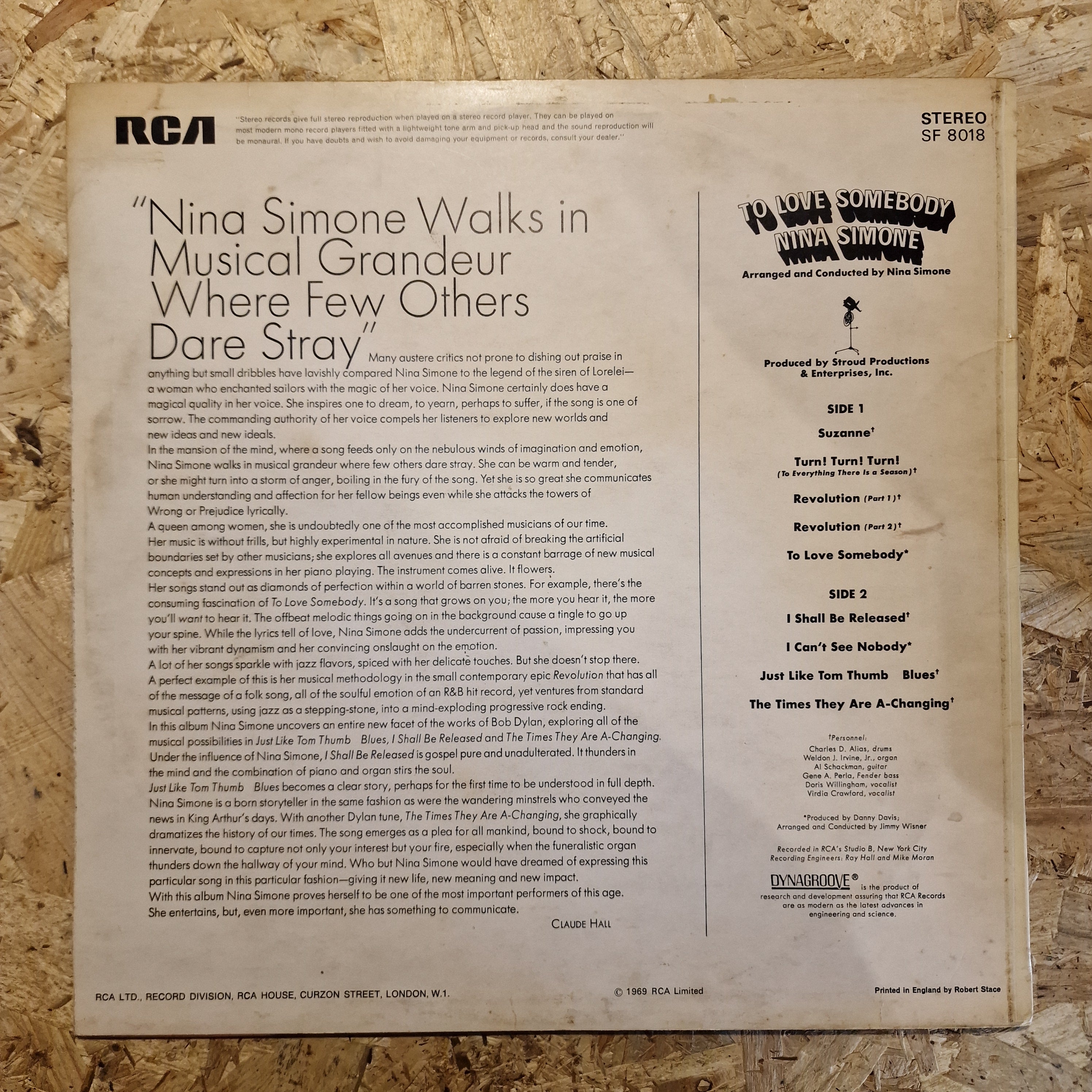 Nina Simone – To Love Somebody