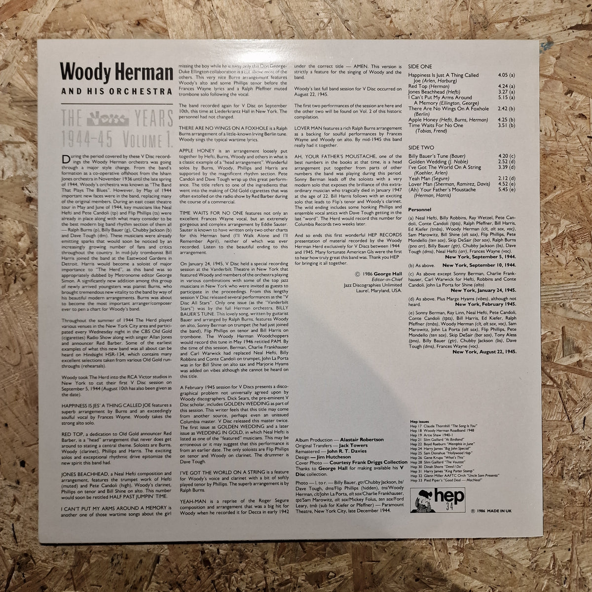Woody Herman And His Orchestra – The V Disc Years 1944-45 Volume 1.