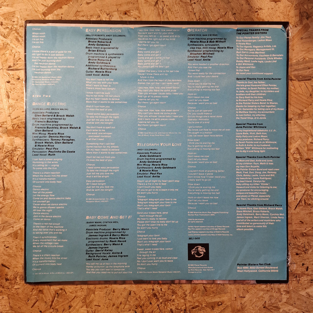 Pointer Sisters – Break Out 1983 US Press