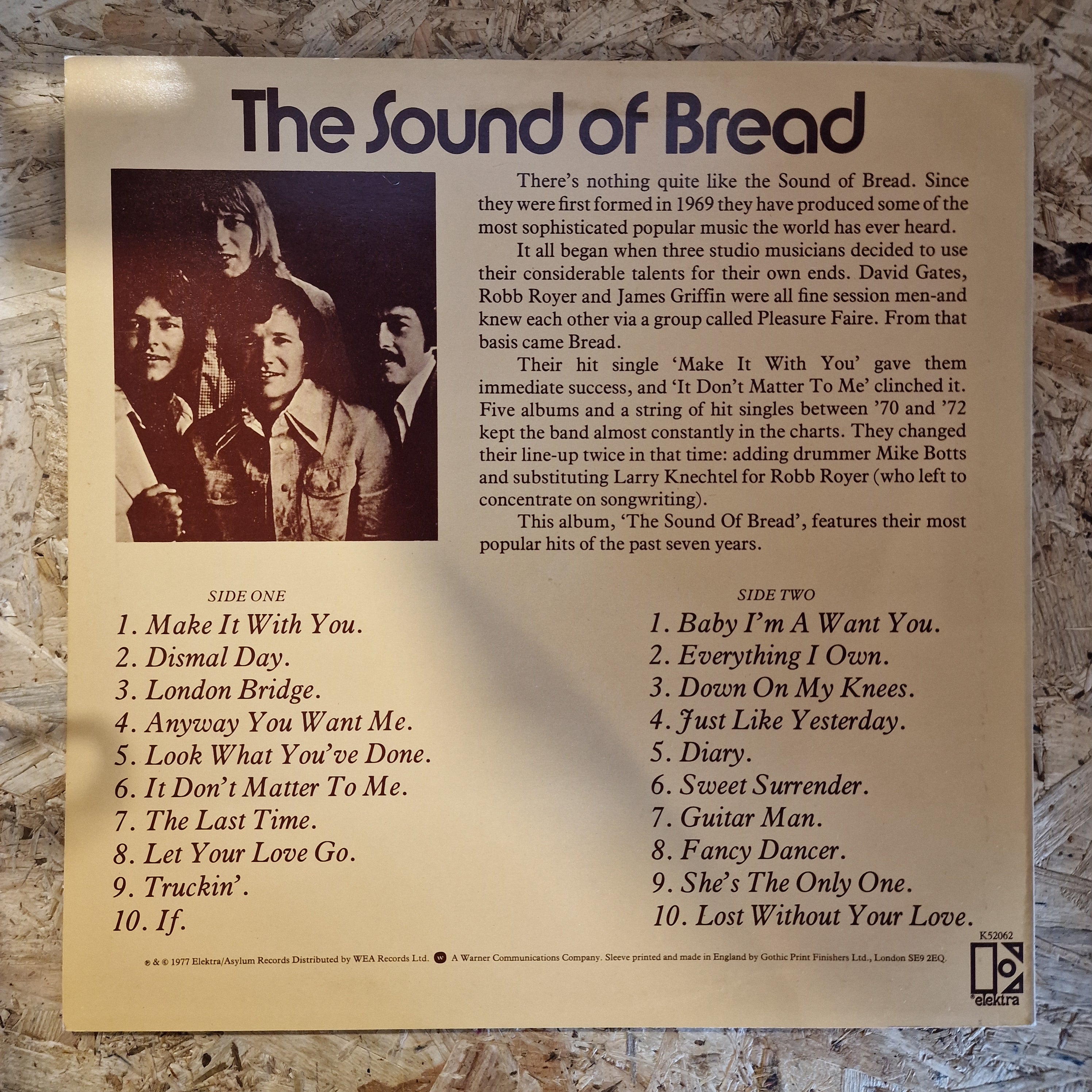 Bread – The Sound Of Bread - Their 20 Finest Songs