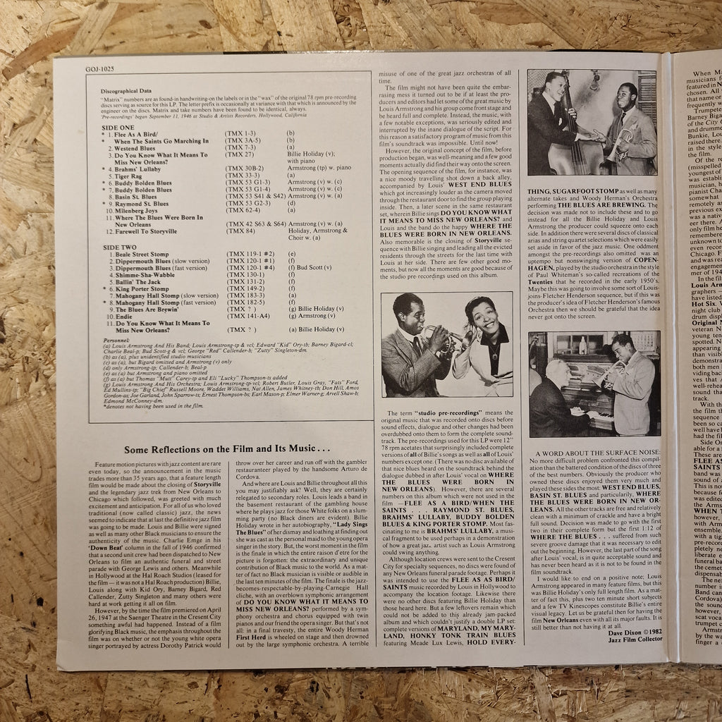 Louis Armstrong & Billie Holiday – New Orleans (Original Motion Picture Soundtrack)