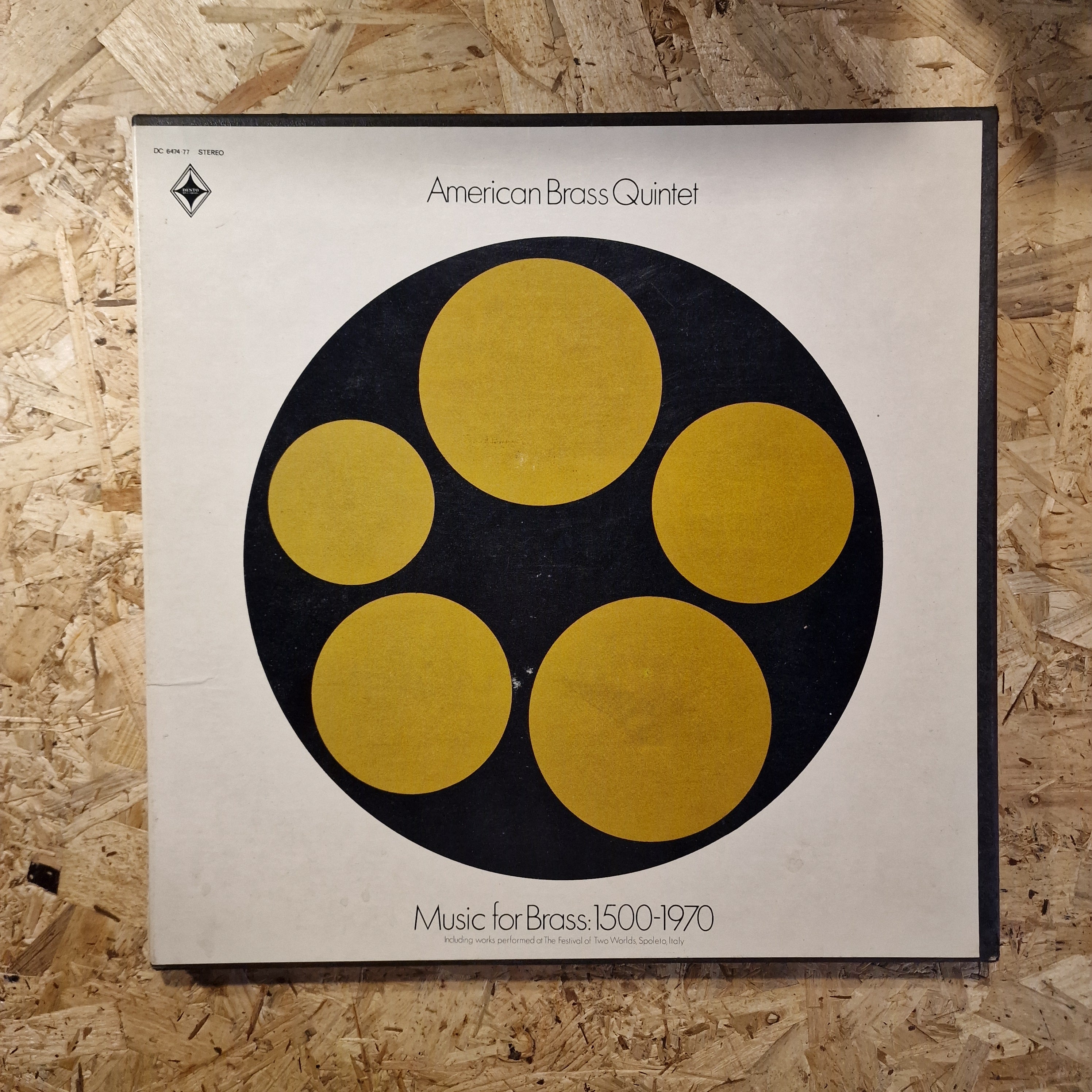 American Brass Quintet – Music For Brass: 1500-1970 1969 US Press