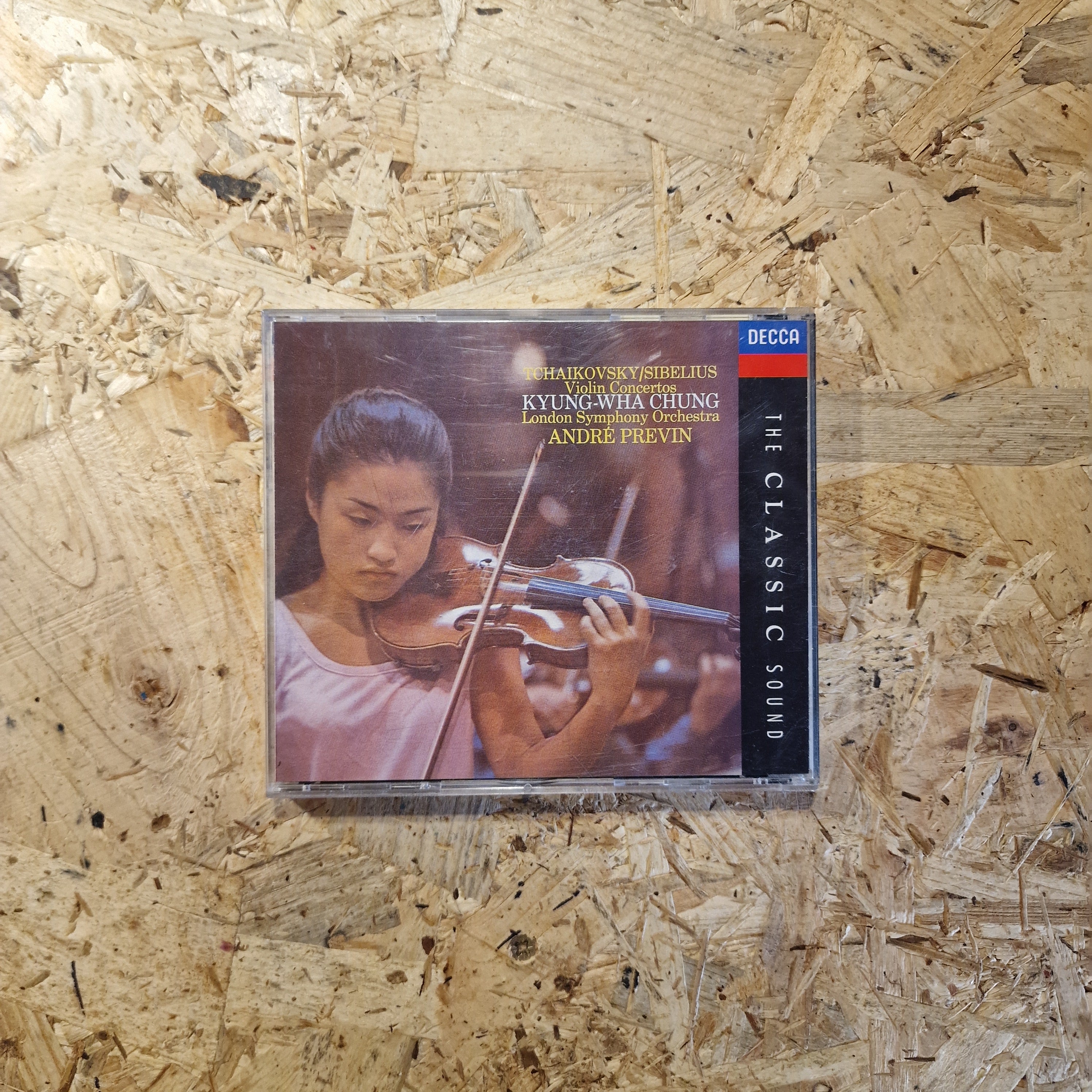Tchaikovsky / Sibelius - Kyung-Wha Chung, London Symphony Orchestra, André Previn ‎– Violin Concertos