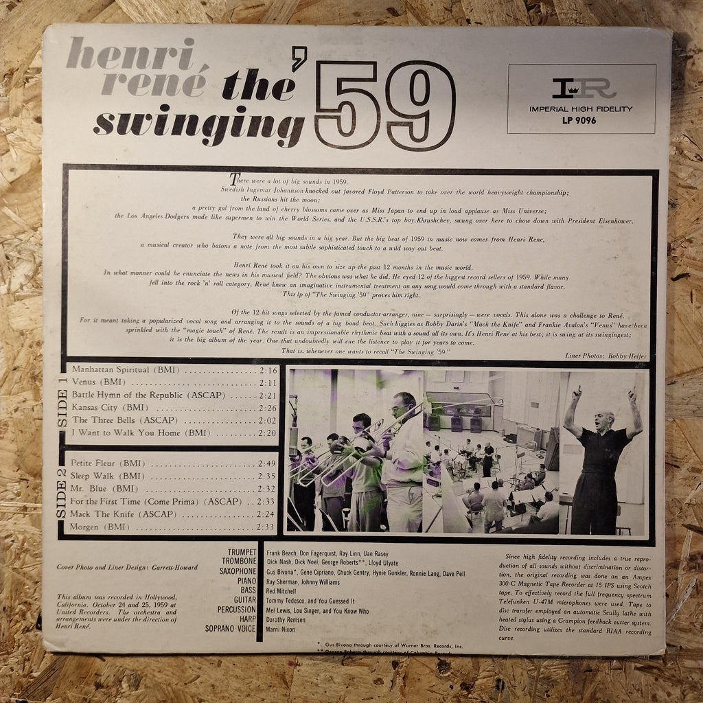 Henri René And His Orchestra – The Swinging '59
