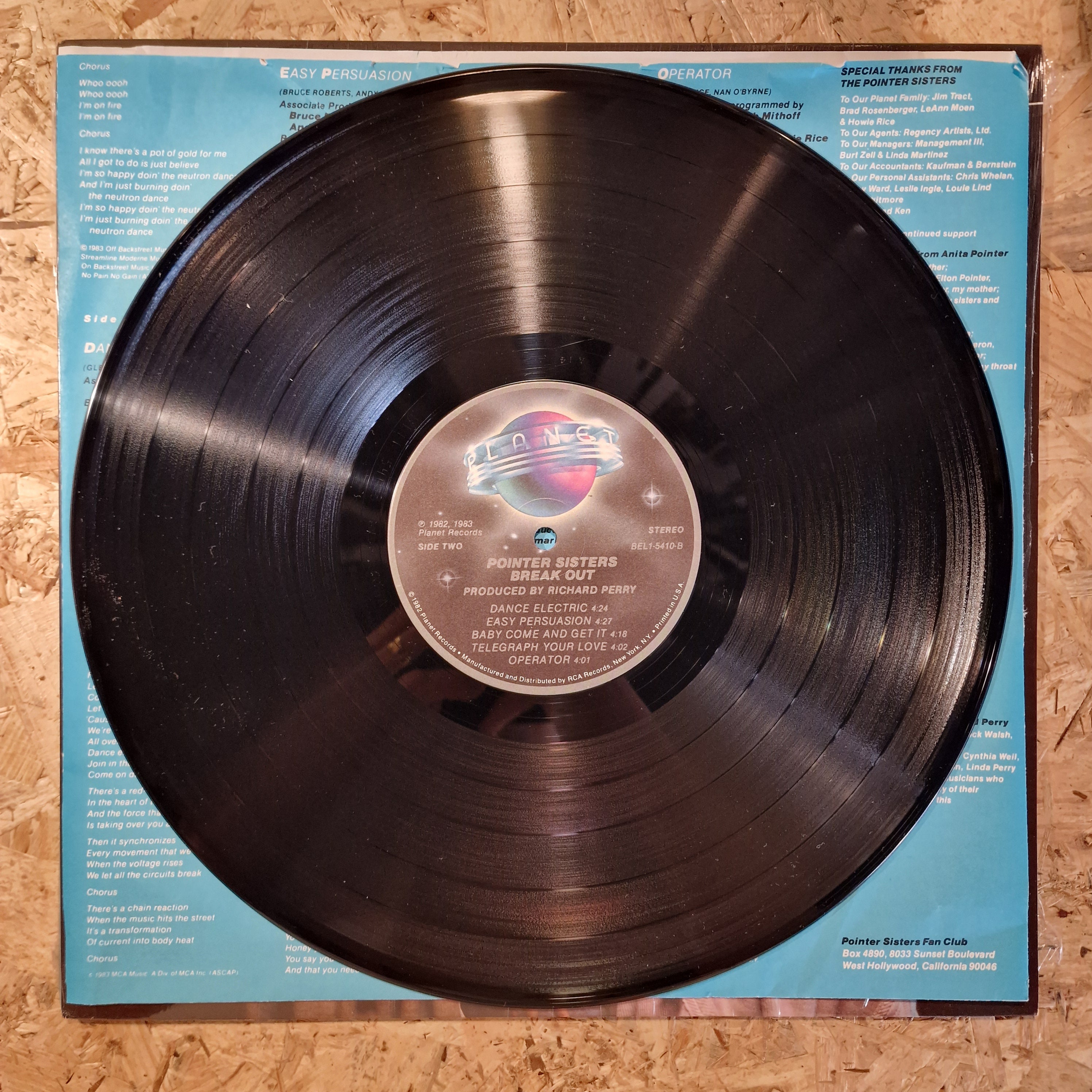 Pointer Sisters – Break Out 1983 US Press