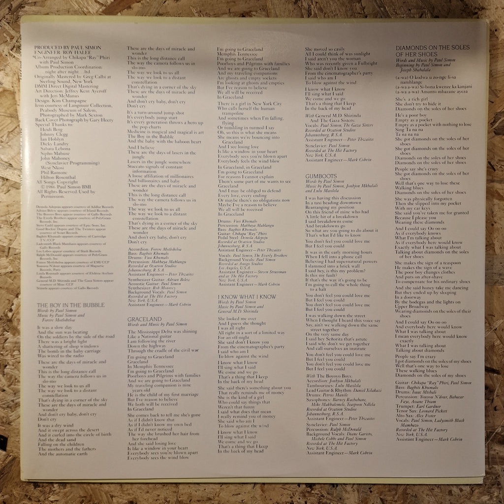 Paul Simon ‎– Graceland