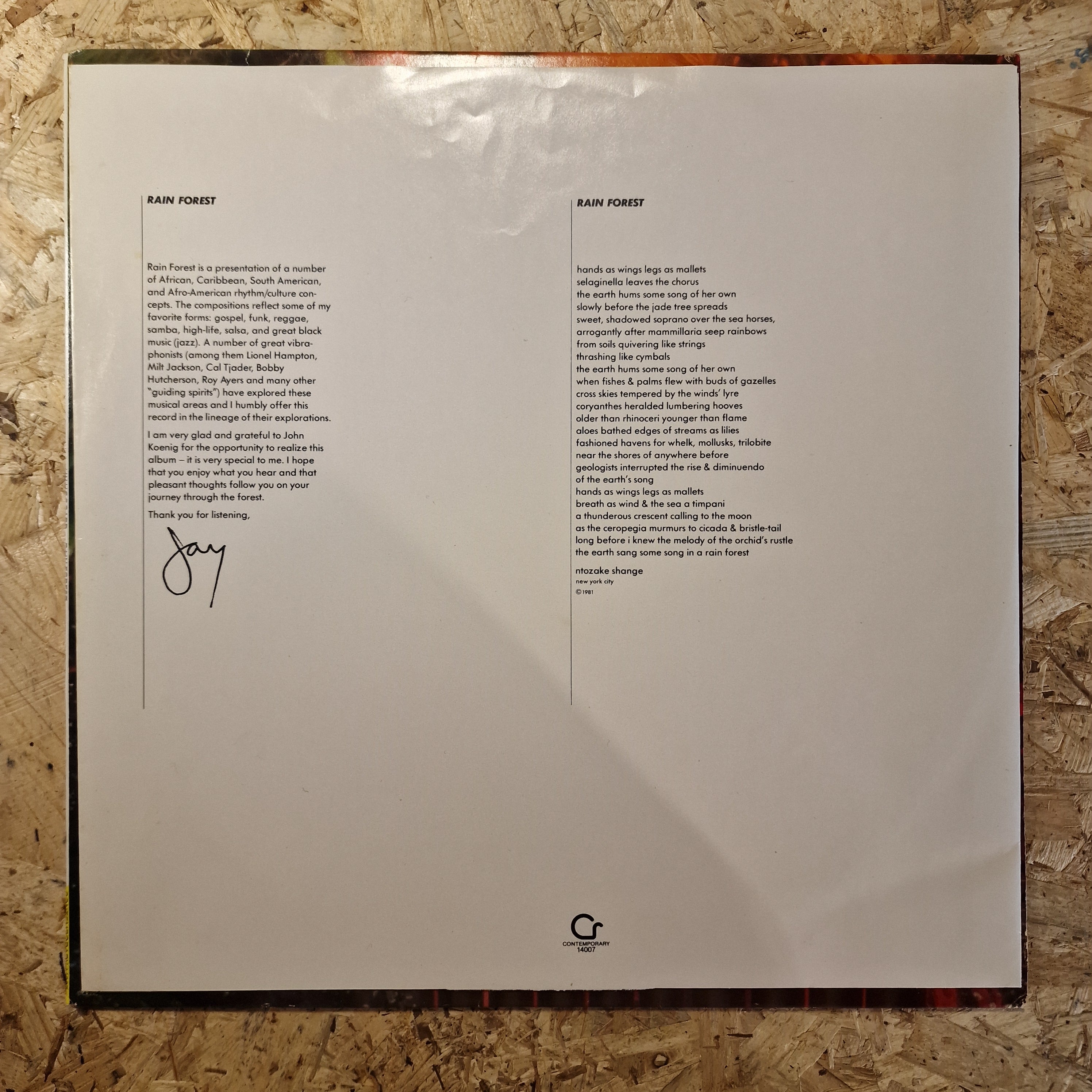 Jay Hoggard – Rain Forest