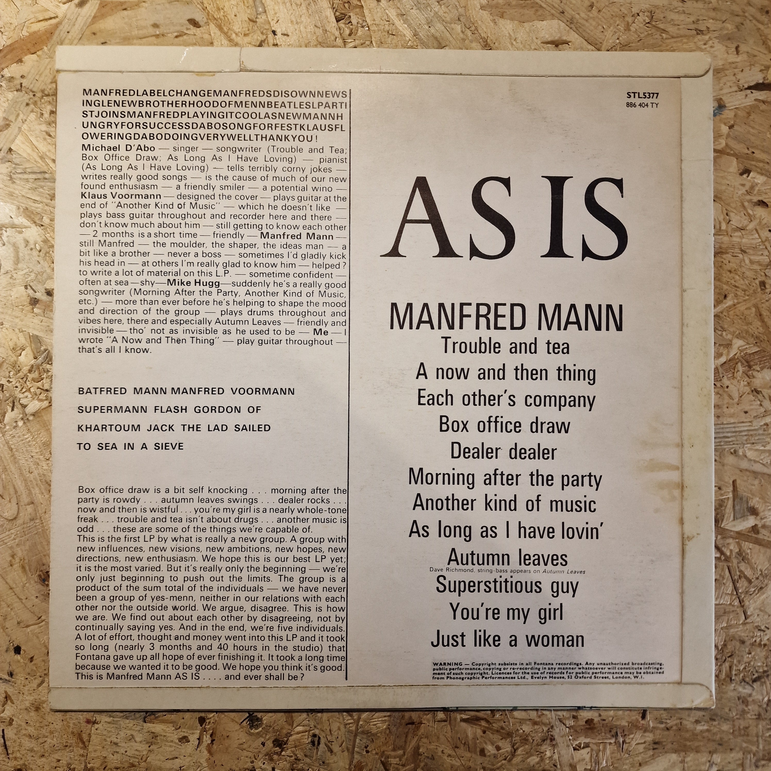 Manfred Mann – As Is