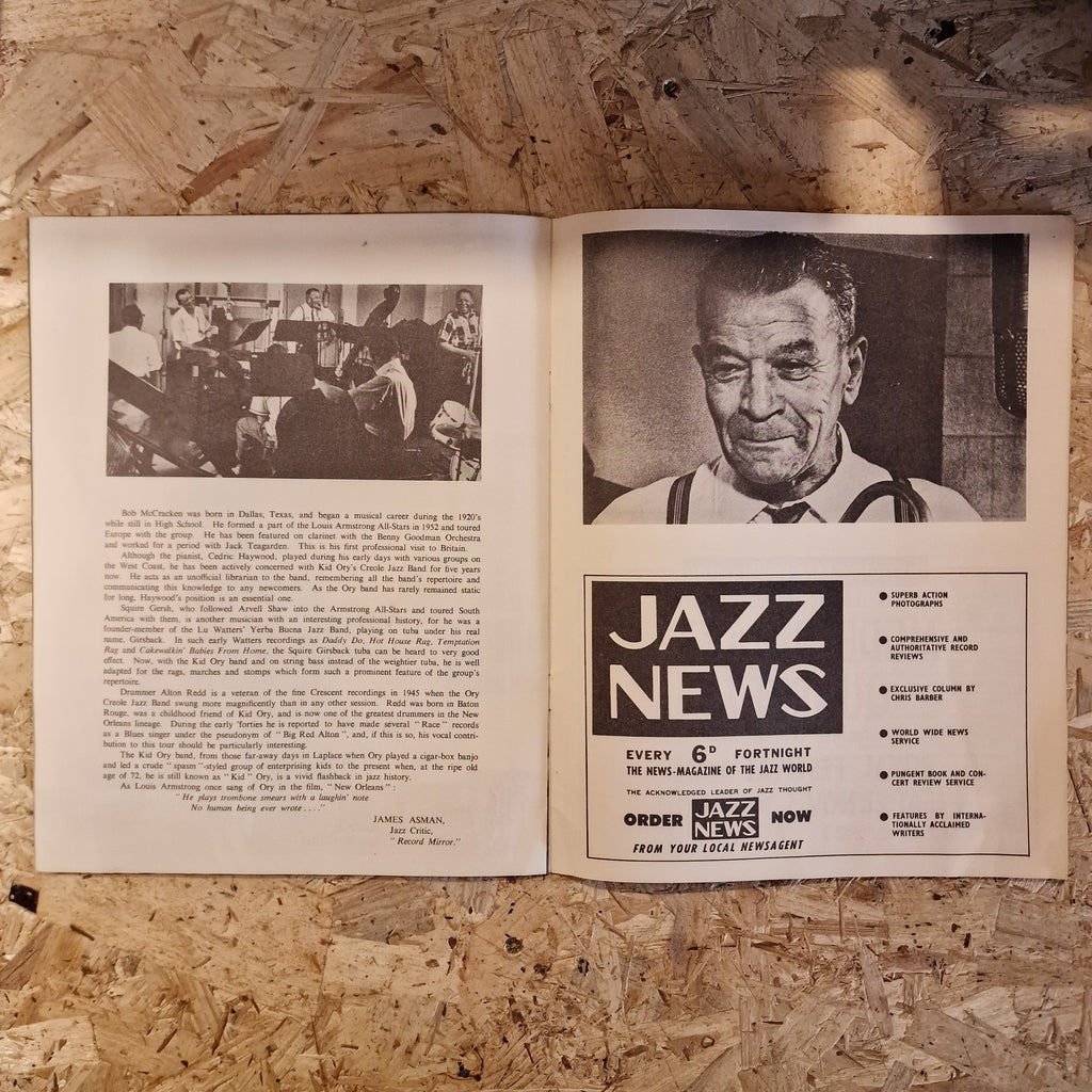 Kid Ory & His Creole Jazz Band - Souvenir Programme (c.1950s)