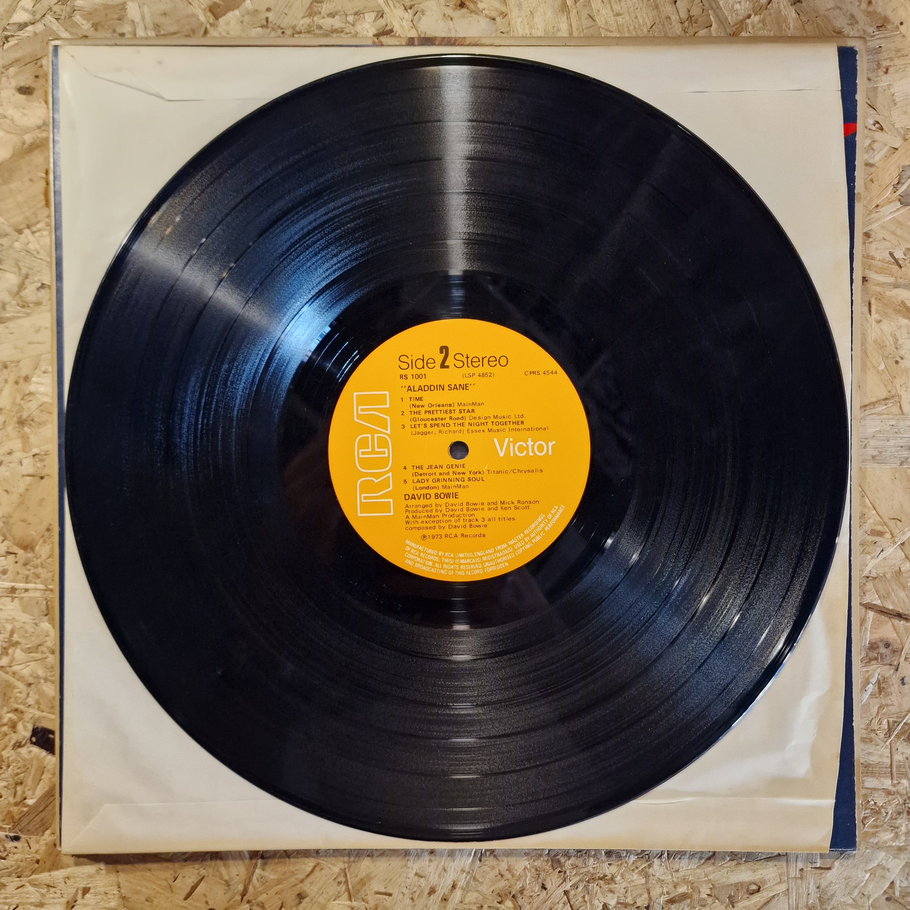 David Bowie ‎– Aladdin Sane 1973 UK Press