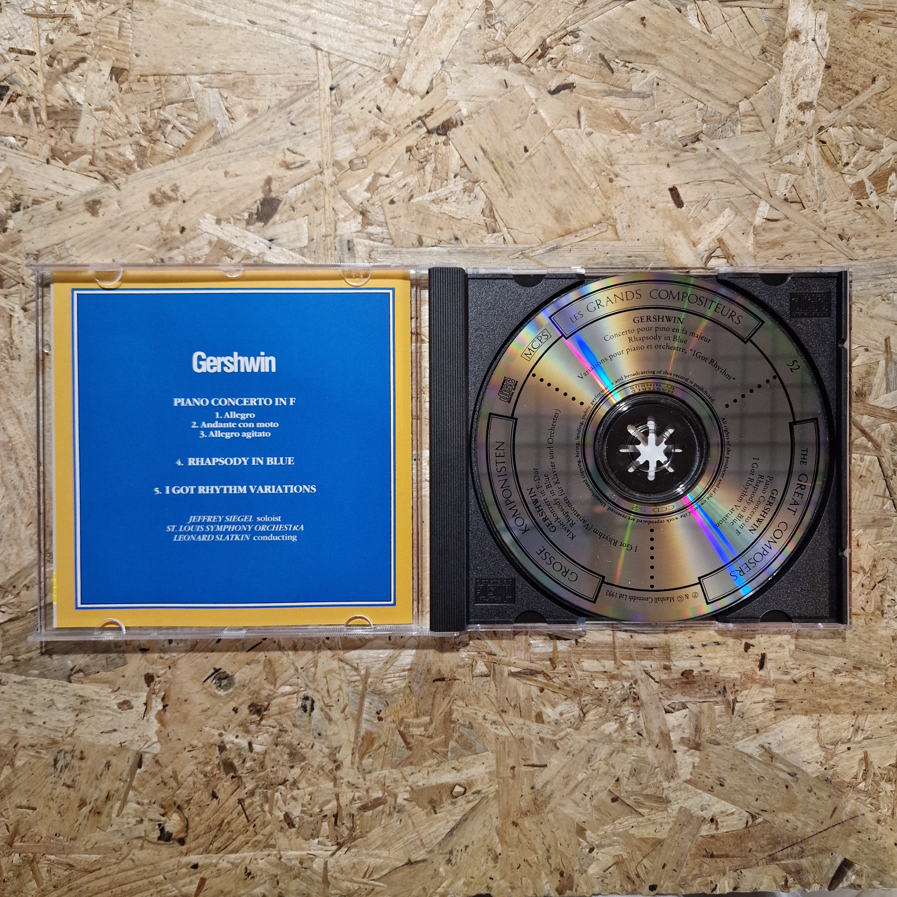 Gershwin – Jeffrey Siegel, St. Louis Symphony Orchestra, Leonard Slatkin – Concert Works