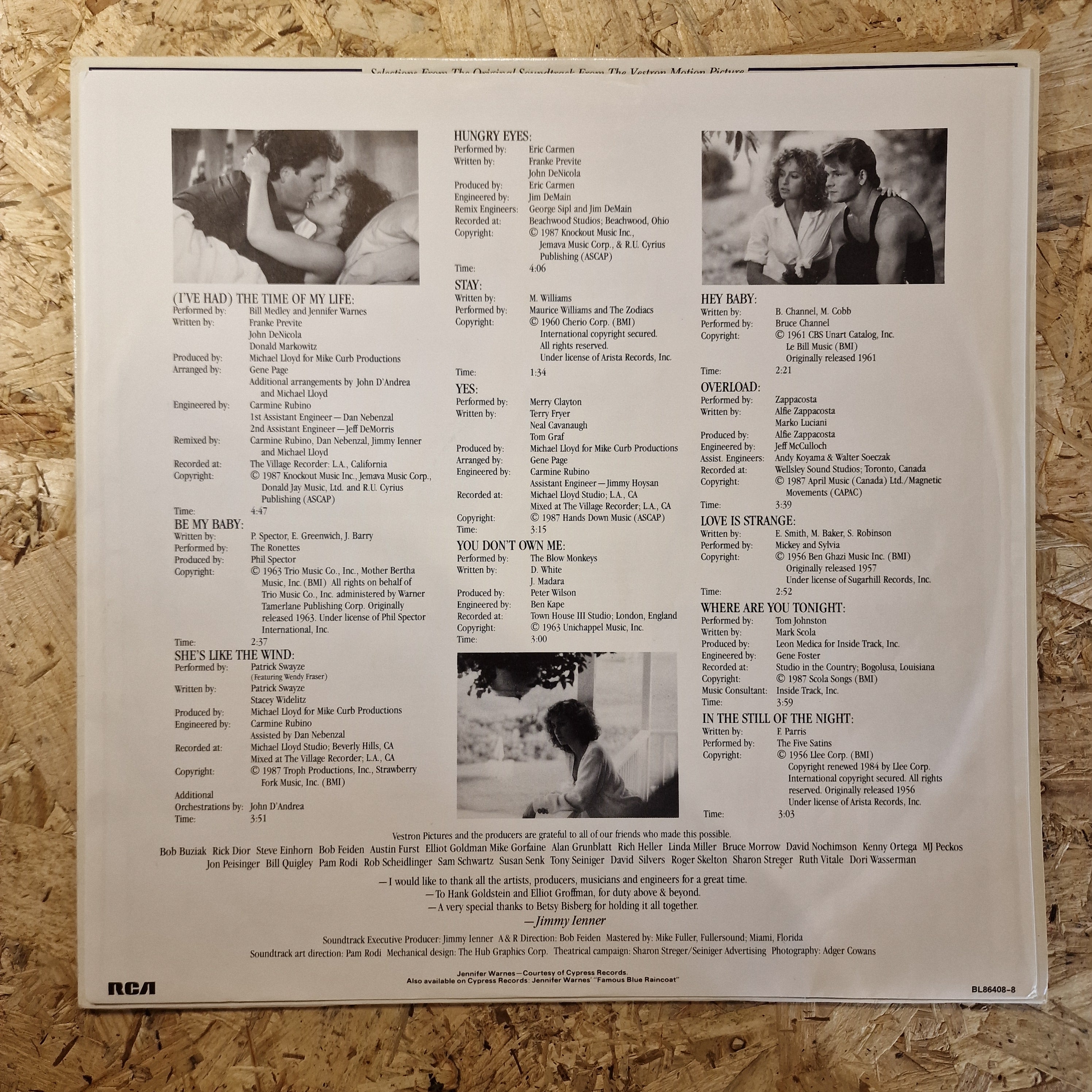 Dirty Dancing (Original Soundtrack From The Vestron Motion Picture)