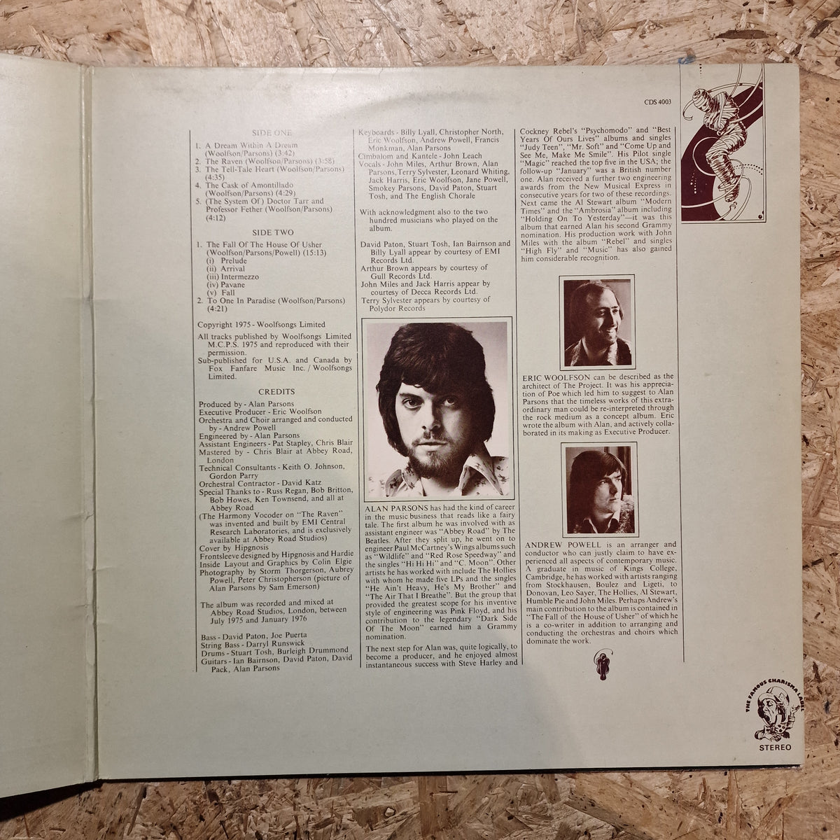 The Alan Parsons Project – Tales Of Mystery And Imagination - Edgar Allan Poe