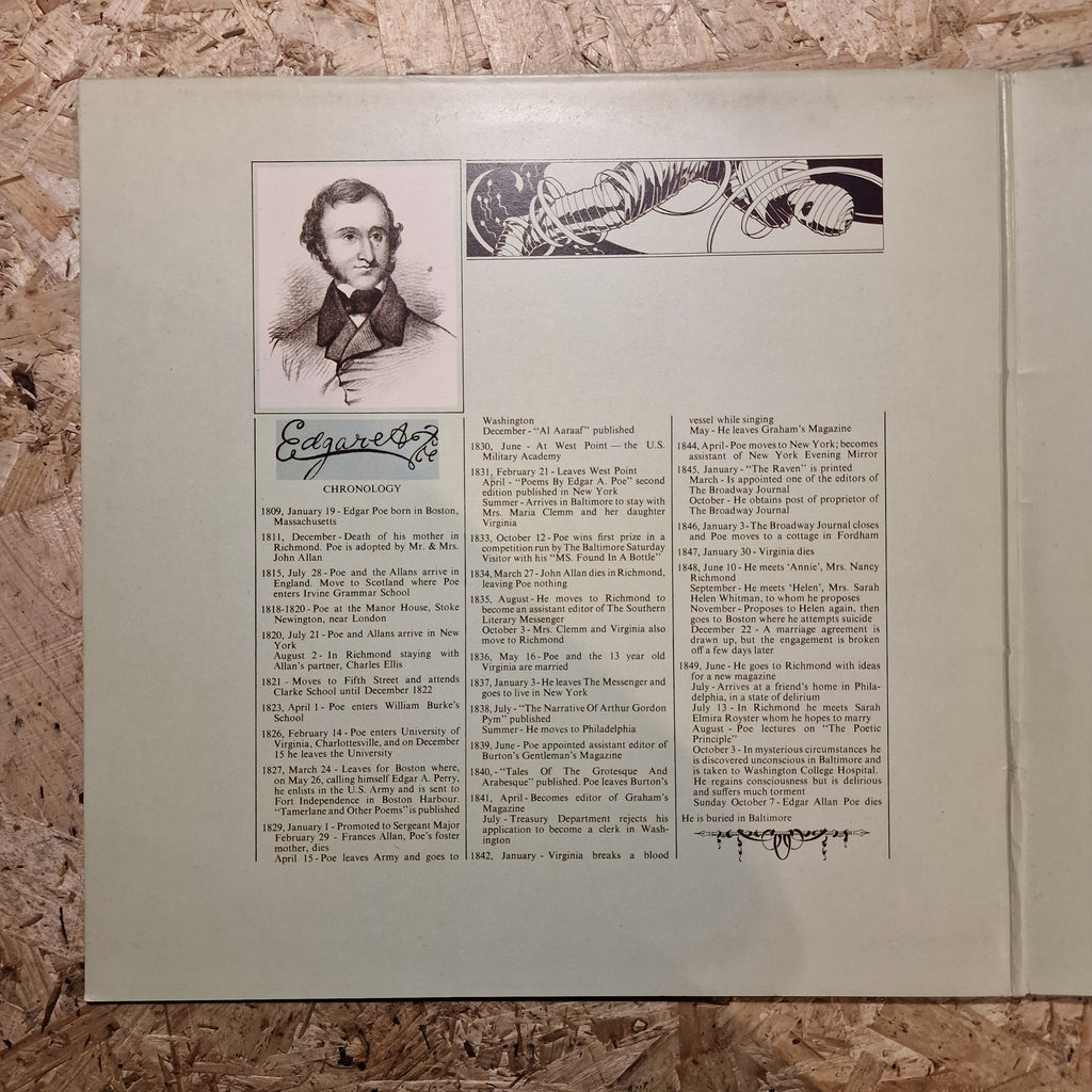 The Alan Parsons Project – Tales Of Mystery And Imagination - Edgar Allan Poe