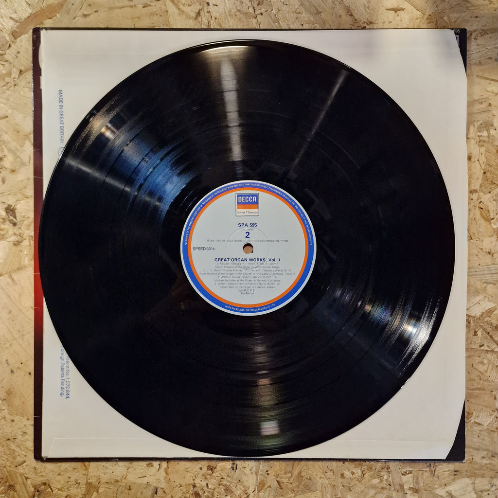 Great Organ Works - Pièces Célèbres Pour Orgue / Berhühmte Orgelwerke Vol. 1 1982 UK & European Press