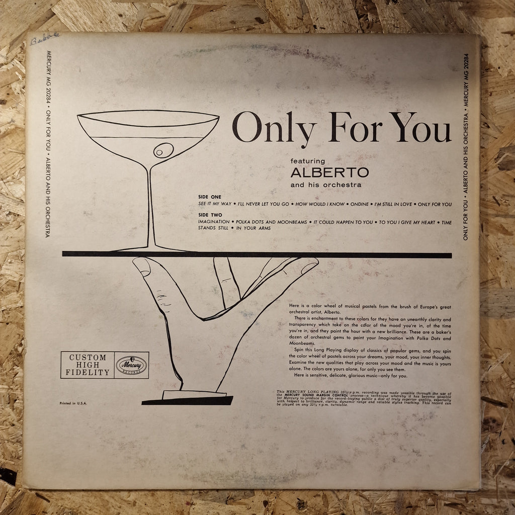 Alberto And His Orchestra – Only For You