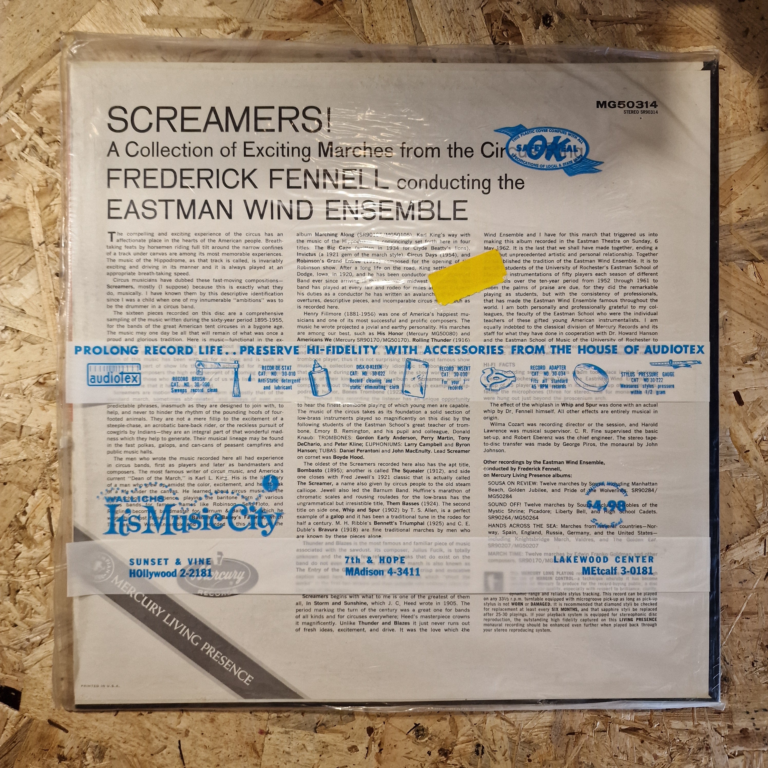 Eastman Wind Ensemble, Frederick Fennell – Screamers - Circus Marches