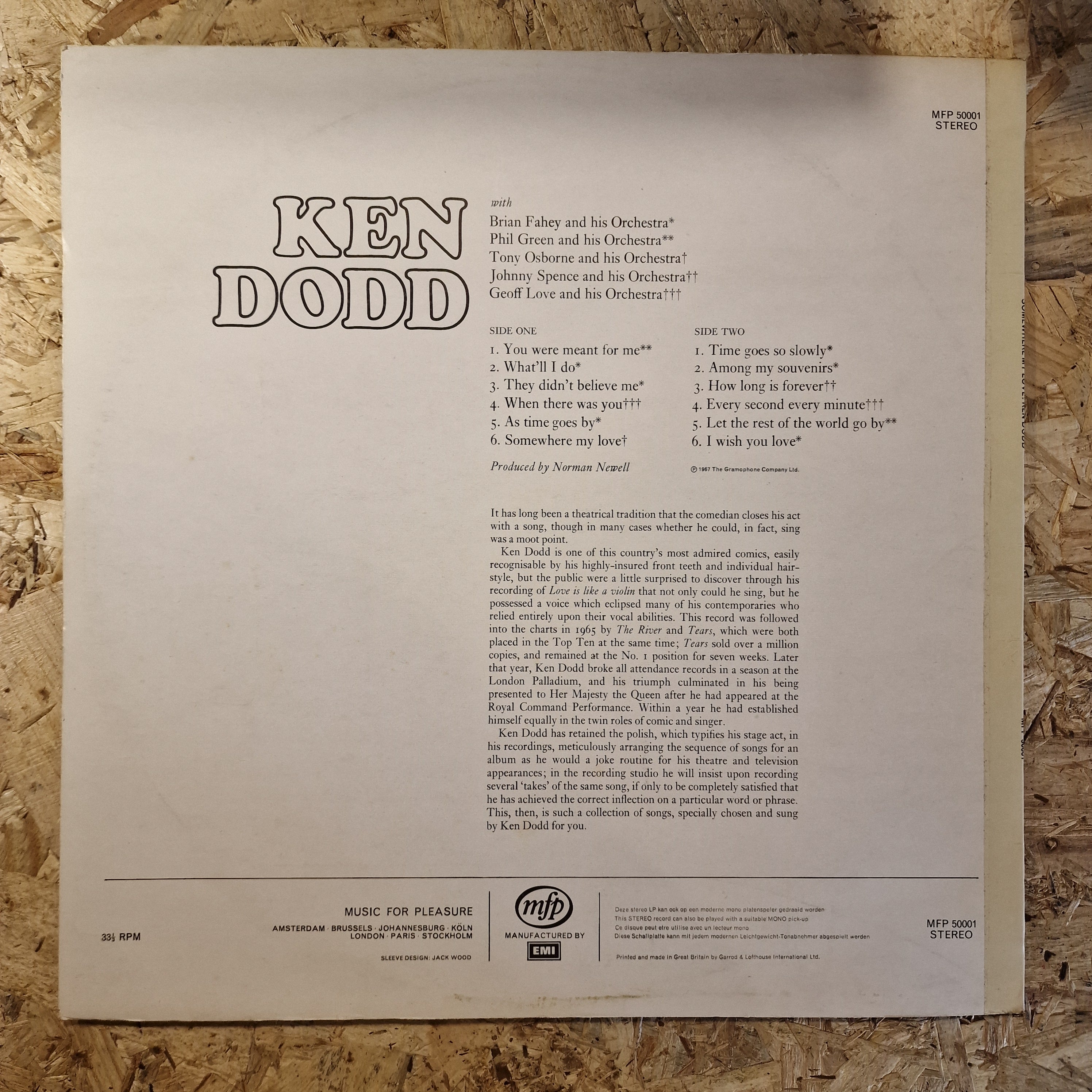 Ken Dodd ‎– Somewhere My Love