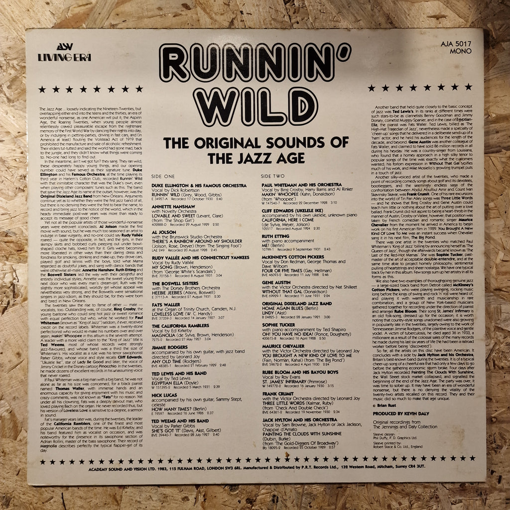 Runnin' Wild: The Original Sounds Of The Jazz Age
