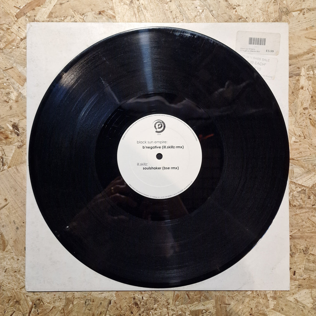 Black Sun Empire / Ill.Skillz – B'Negative (Ill.Skillz Remix) / Soulshaker (BSE Remix)