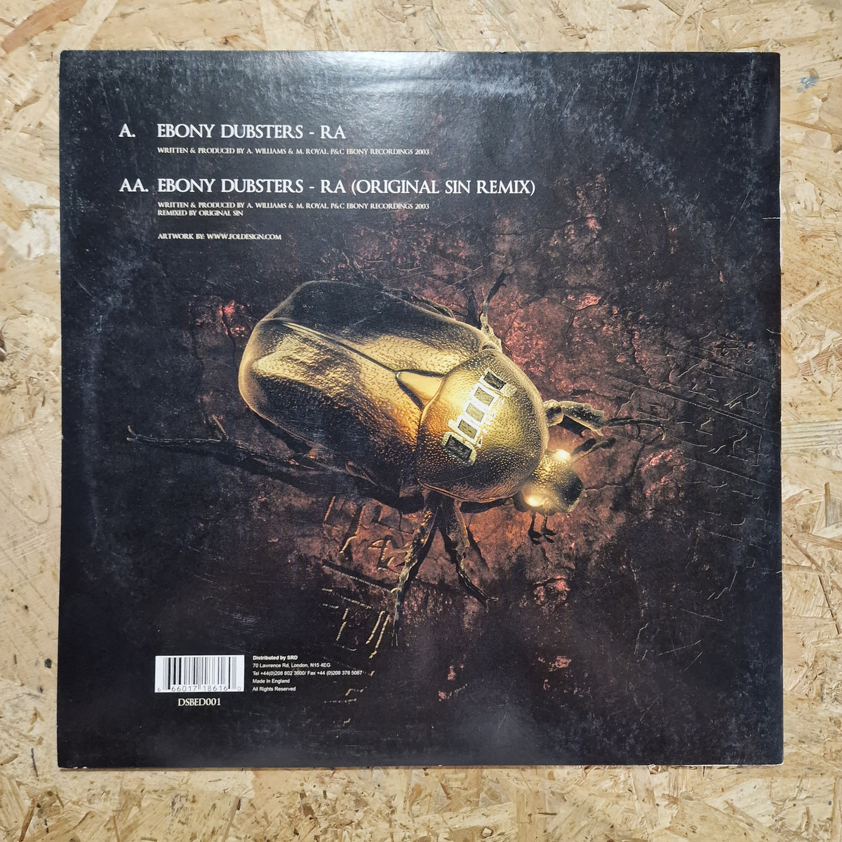 Ebony Dubsters – Ra (Original Mix / Original Sin Remix)