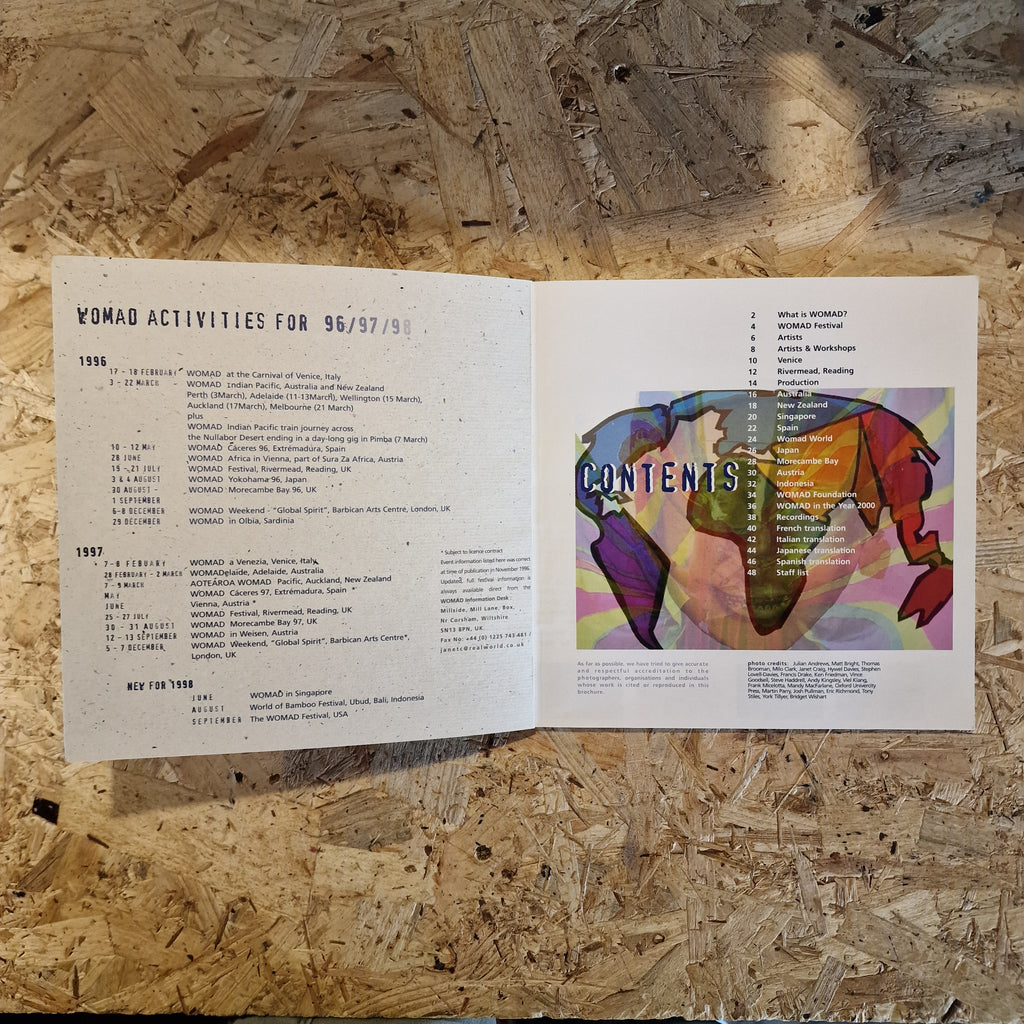 WOMAD - Festival Brochure (Nov. 1996)