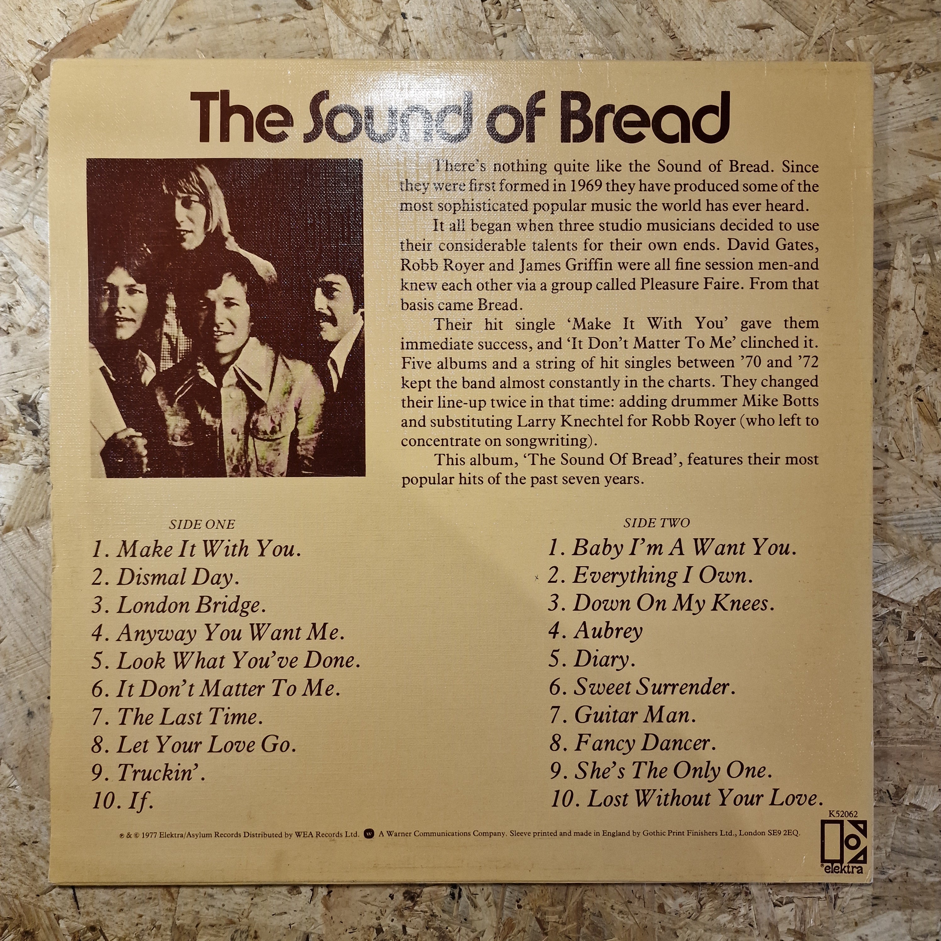 Bread – The Sound Of Bread - Their 20 Finest Songs