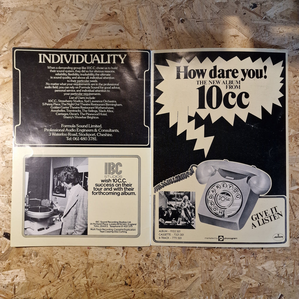 10cc - Souvenir Programme (1976)