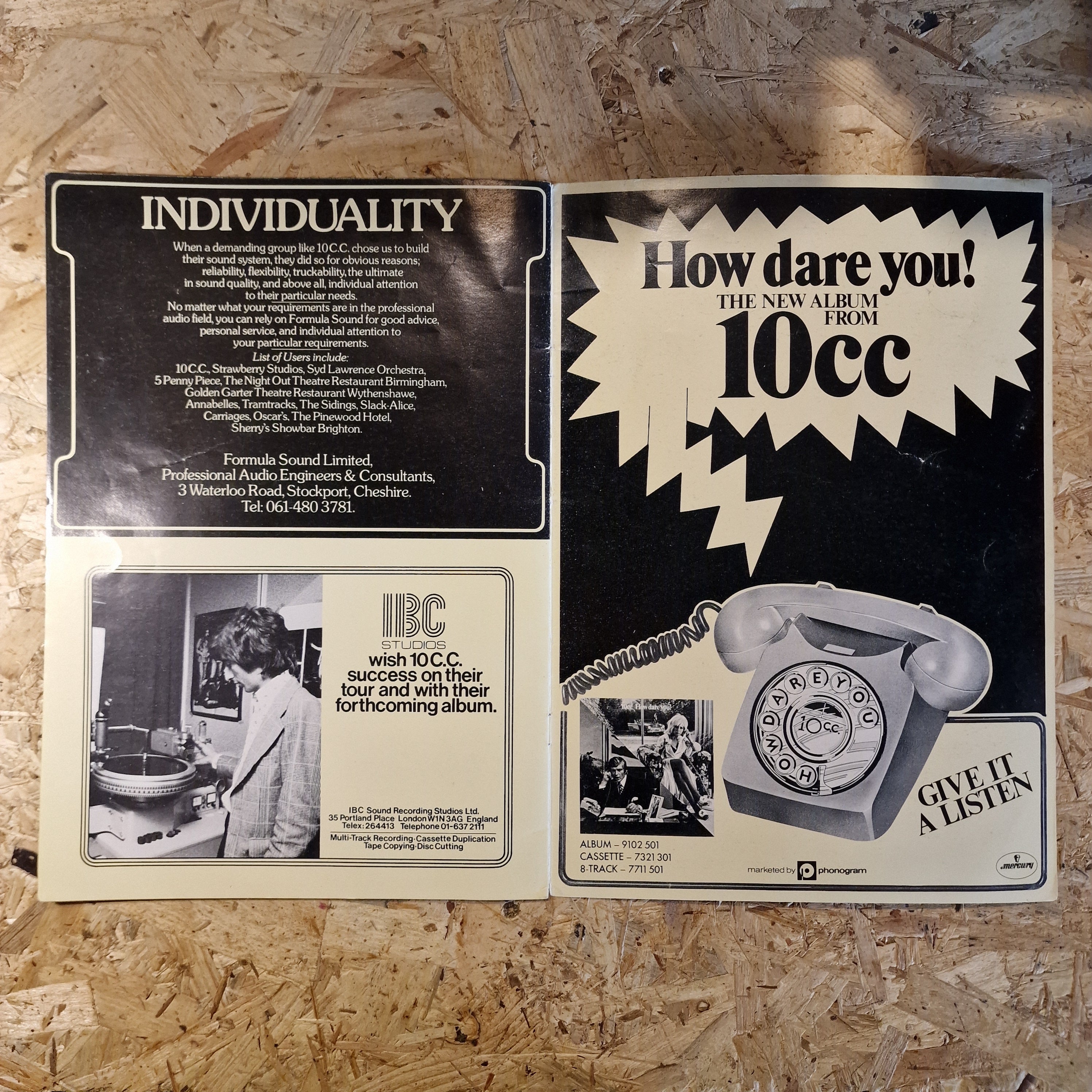 10cc - Souvenir Programme (1976)