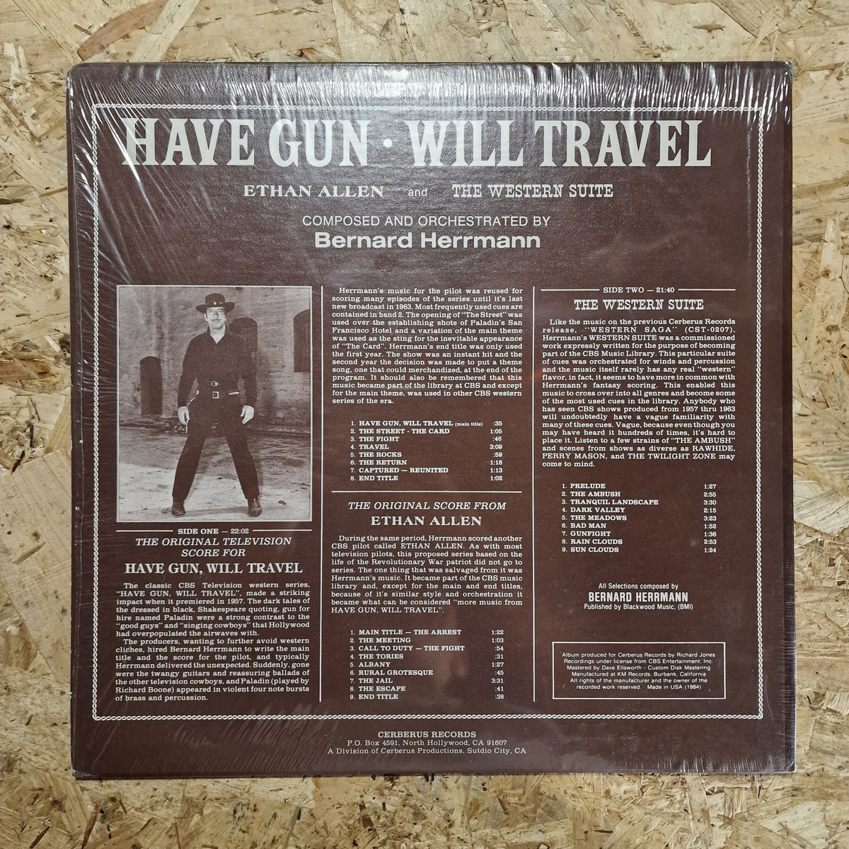 Bernard Herrmann ‎– Have Gun, Will Travel, The Original Score From Ethan Allen And The Western Suite
