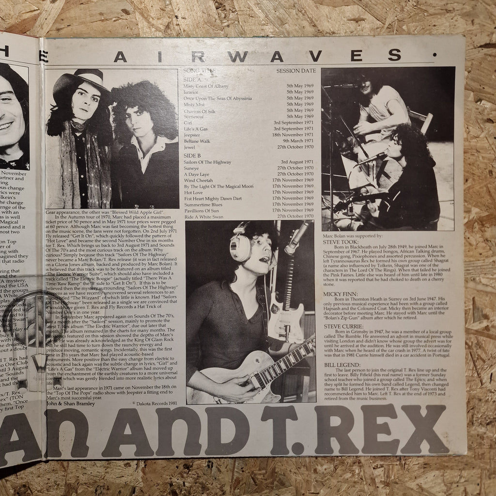 Marc Bolan And T. Rex ‎– Across The Airwaves