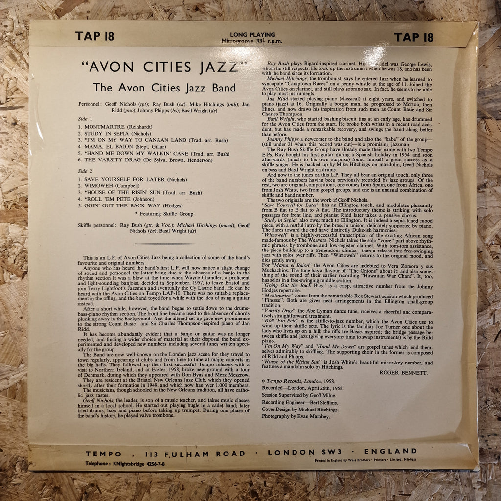 The Avon Cities Jazz Band – "Avon Cities Jazz"