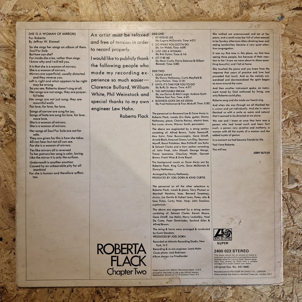 Roberta Flack – Chapter Two
