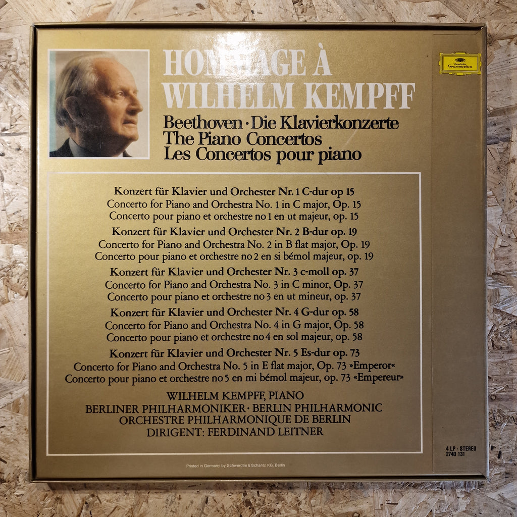 Wilhelm Kempff, Beethoven – Hommage À Wilhelm Kempff (Beethoven ･ Die Klavierkonzerte)