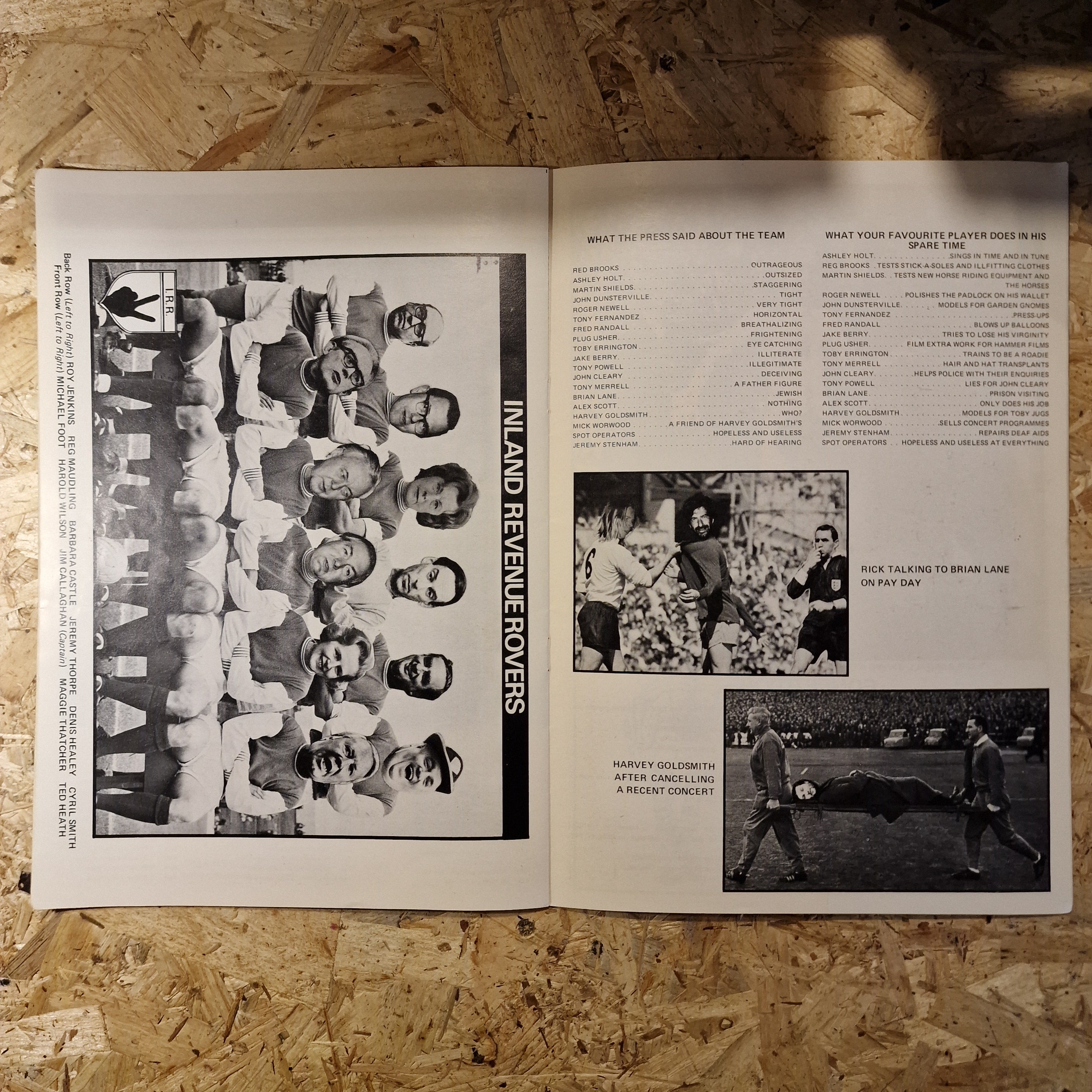 Rick Wakeman - F.A. Challenge Tankard Final Souvenir Programme (1976)