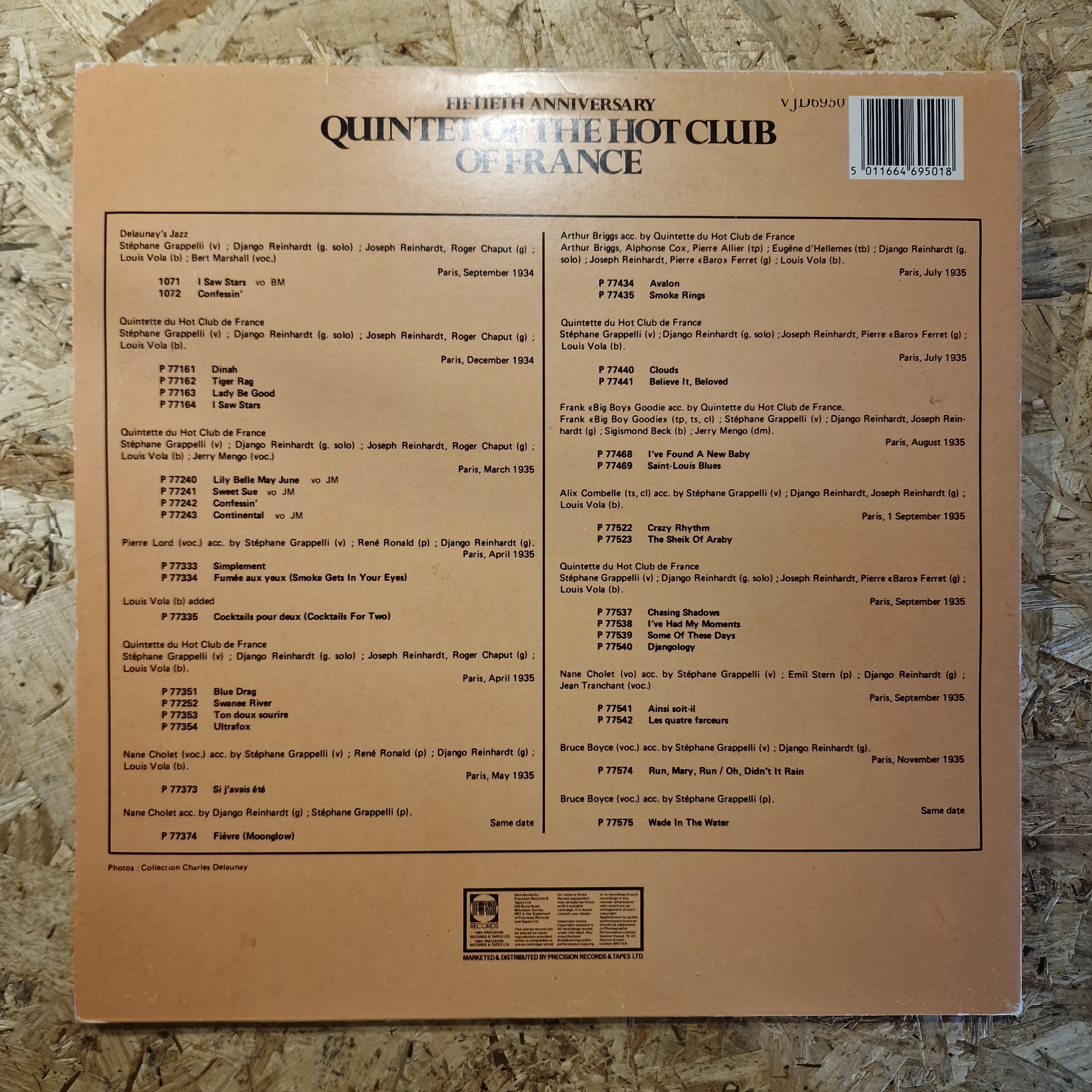Quintet Of The Hot Club Of France, Django Reinhart, Stéphane Grappelli – Fiftieth Anniversary