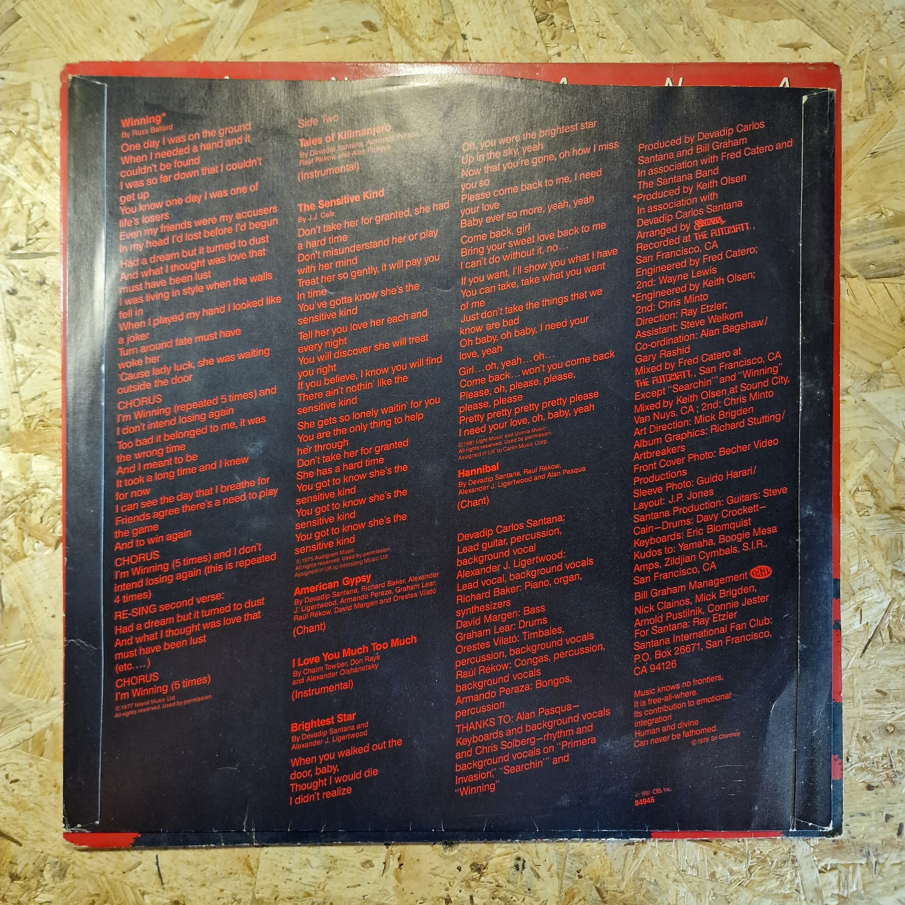 Santana ‎– Zebop!